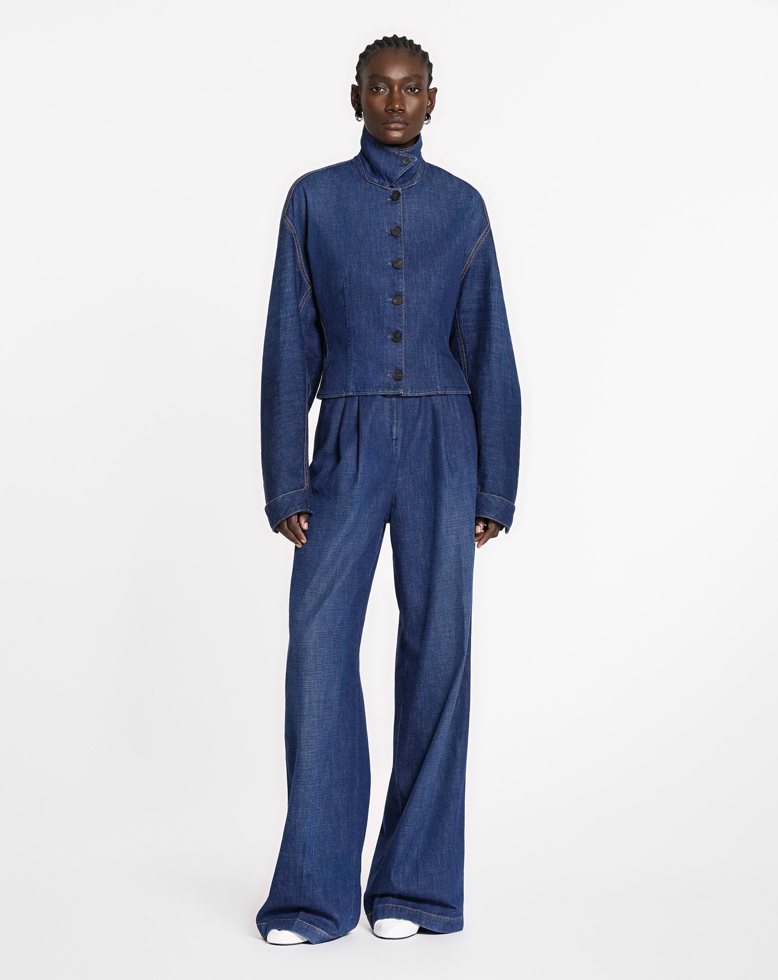 BLOUSON CINTRÉ EN DENIM