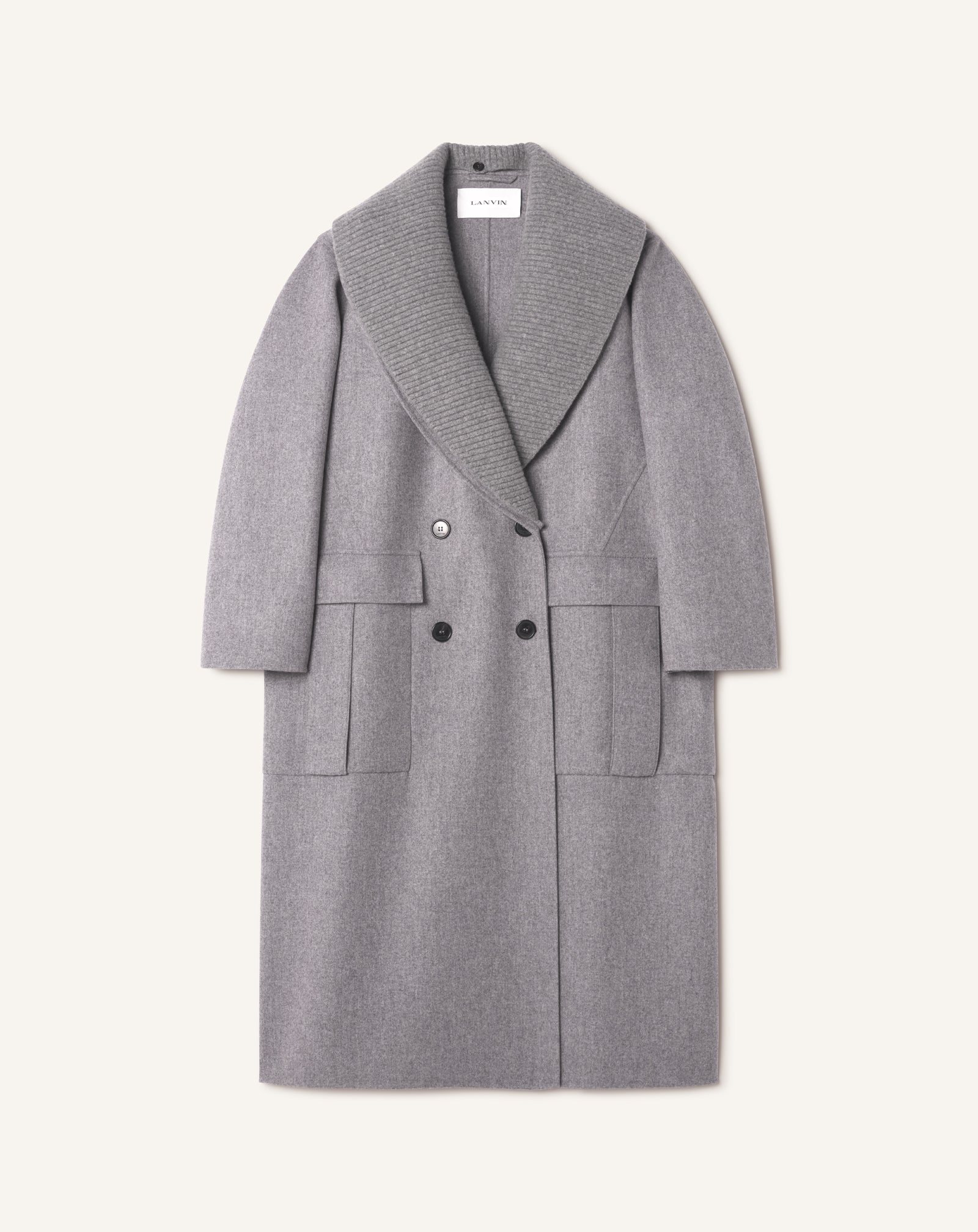 MANTEAU EN LAINE CACHEMIRE DOUBLE FACE
