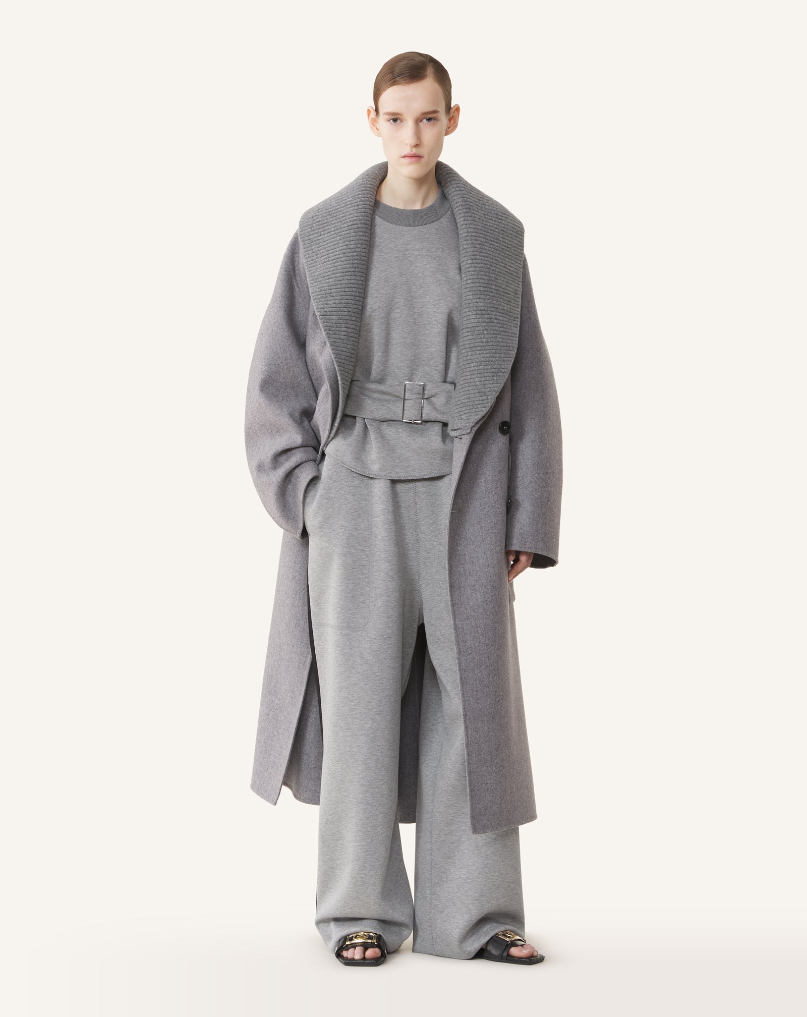 MANTEAU EN LAINE CACHEMIRE DOUBLE FACE