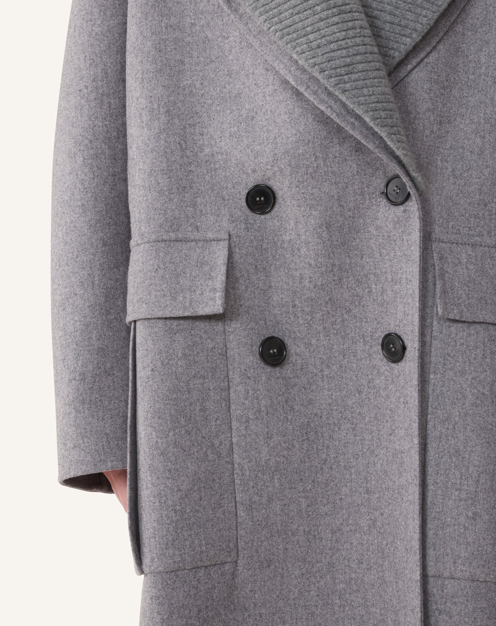 MANTEAU EN LAINE CACHEMIRE DOUBLE FACE