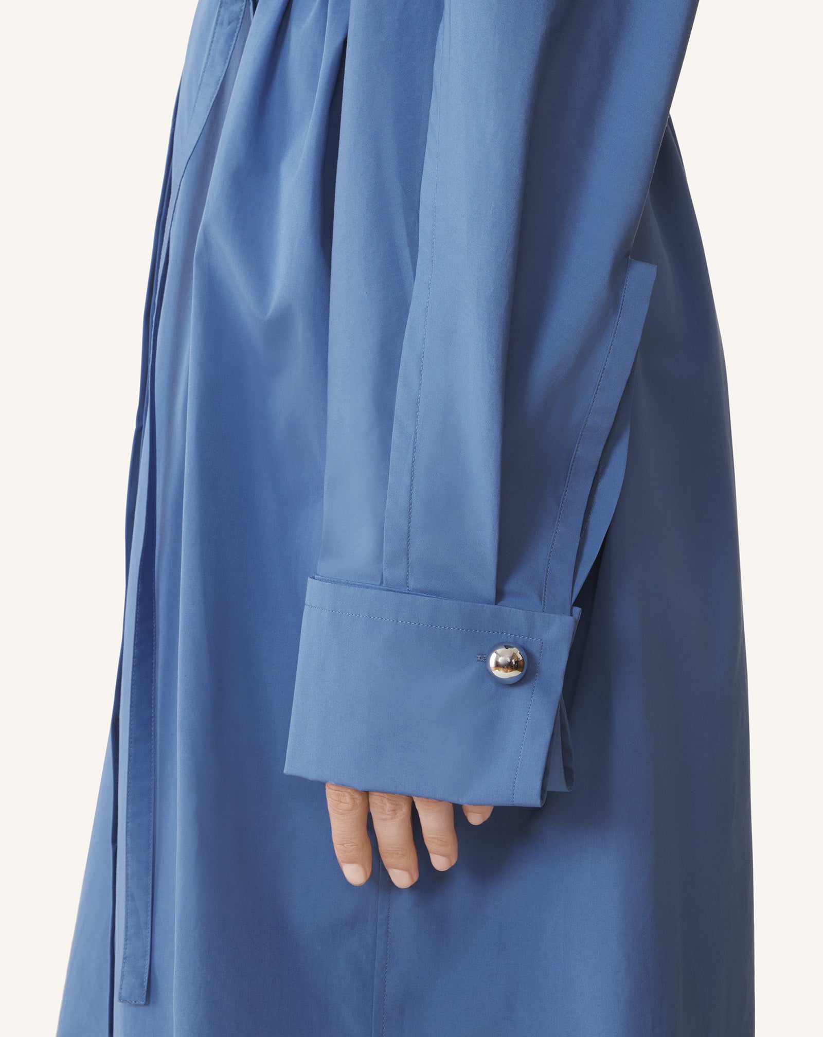 ROBE CHEMISE EN POPELINE DE COTON