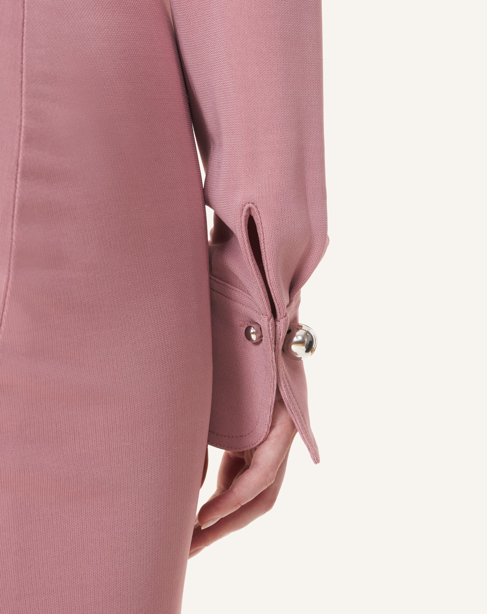 ROBE LONGUE DRAPÉE EN JERSEY CRÊPE