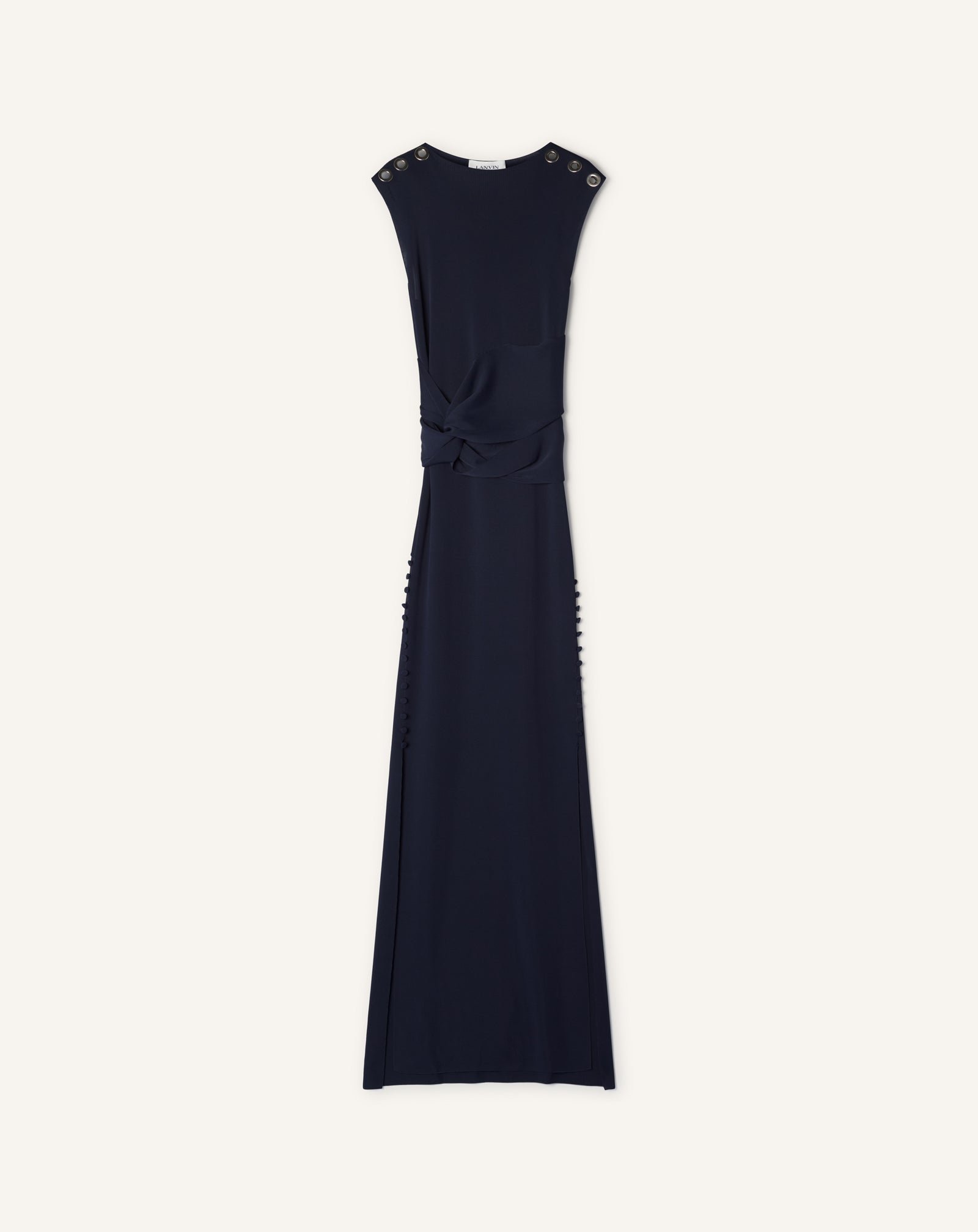 ROBE CHOKER CINTRÉE EN VISCOSE