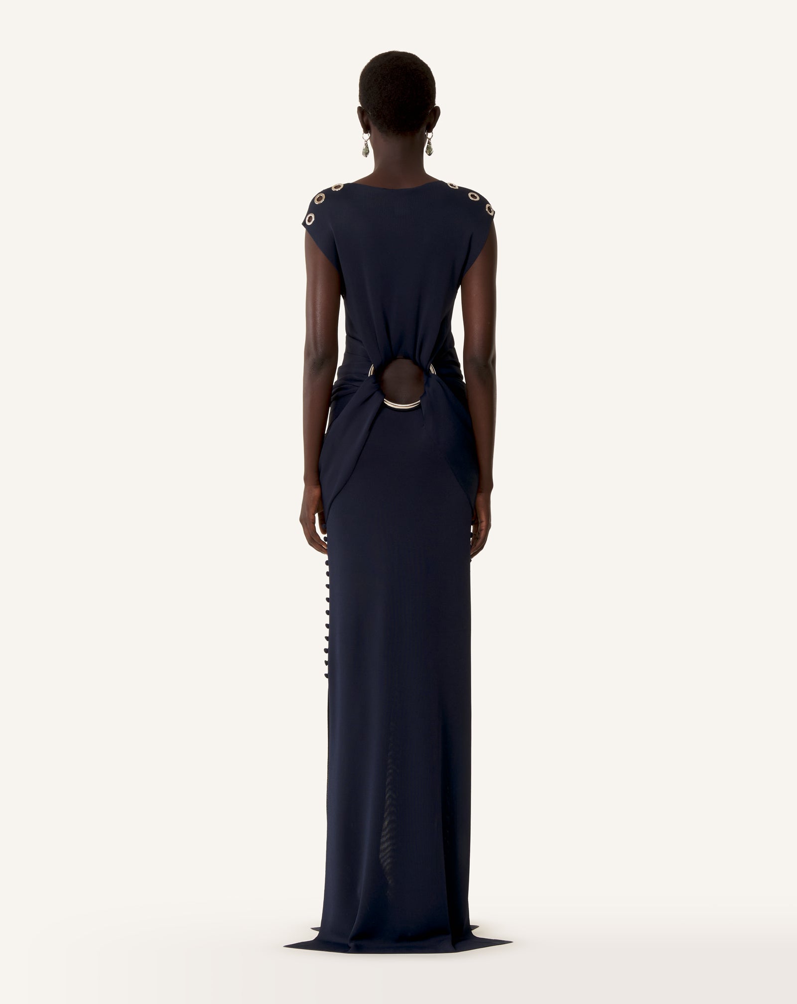 ROBE CHOKER CINTRÉE EN VISCOSE
