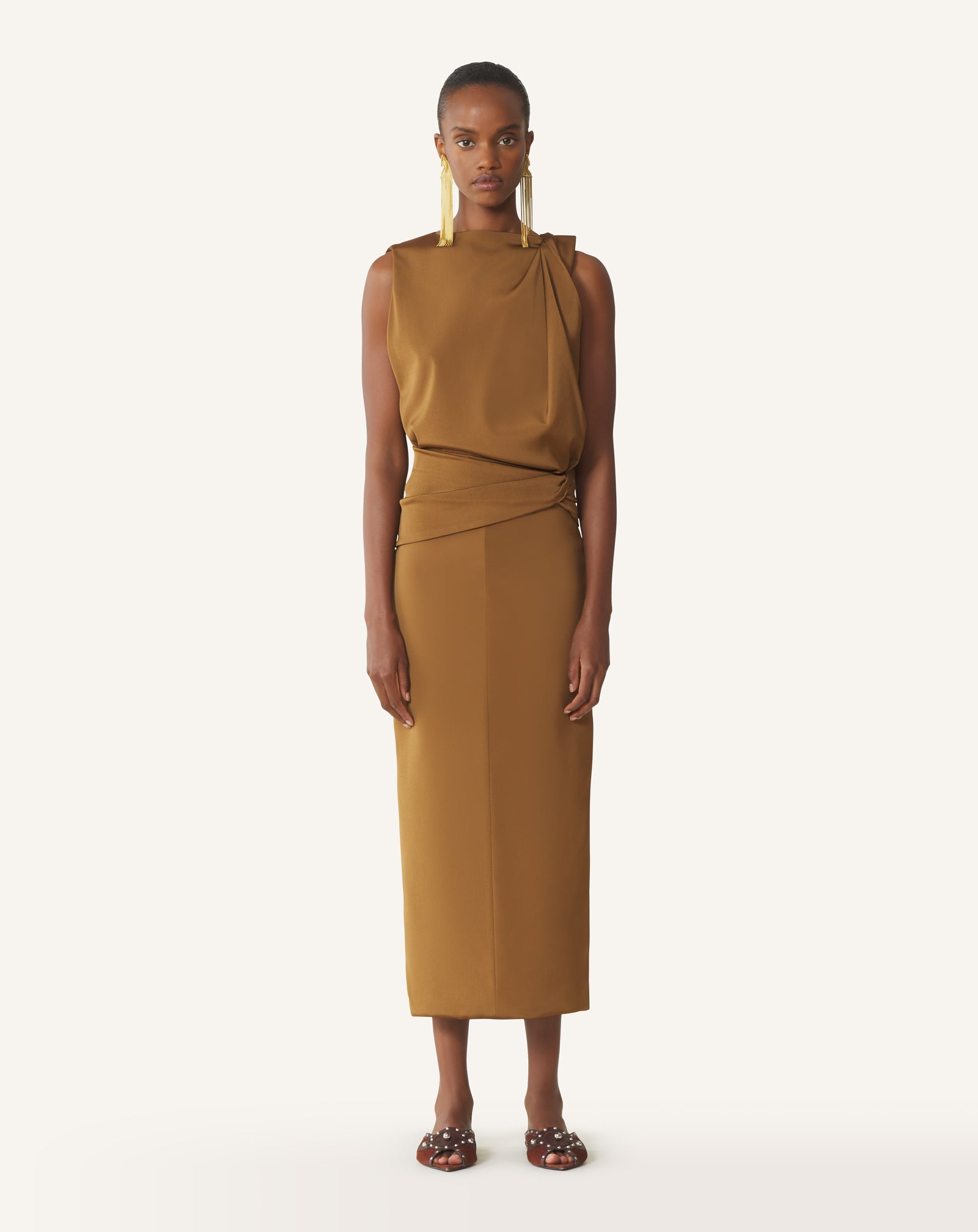 ROBE MIDI EN VISCOSE