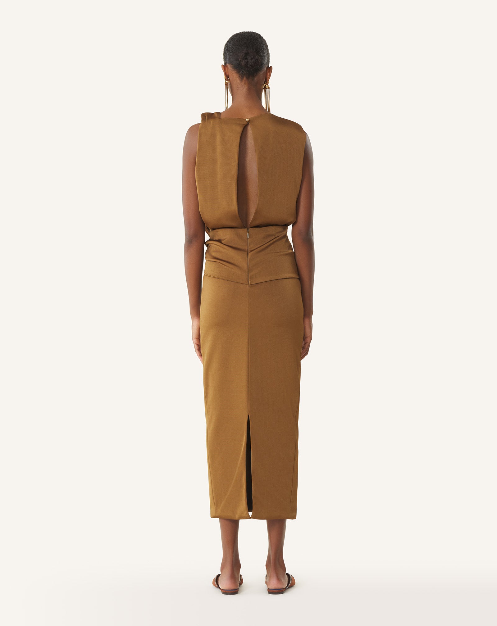 ROBE MIDI EN VISCOSE