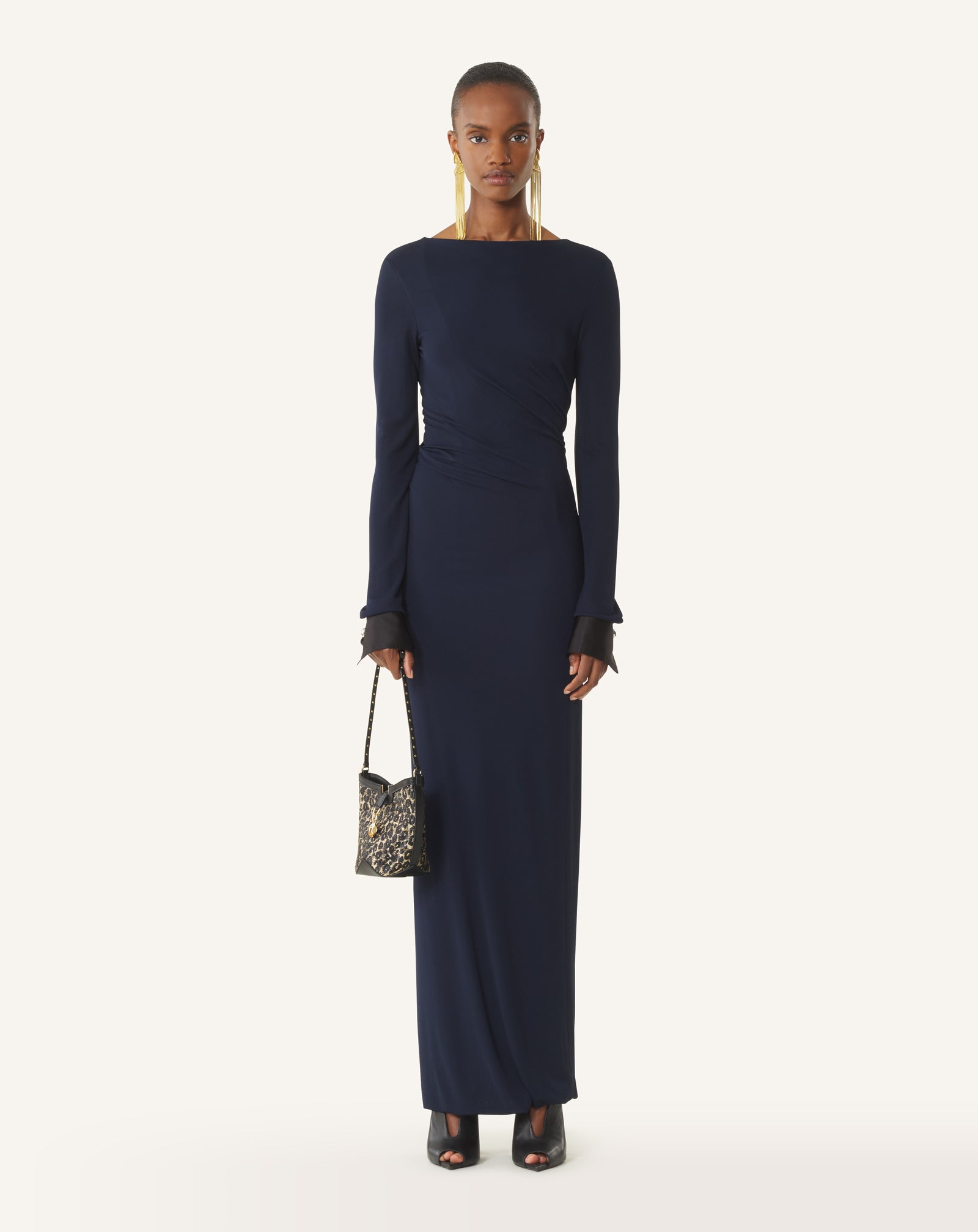ROBE DRAPÉE EN JERSEY CRÊPE