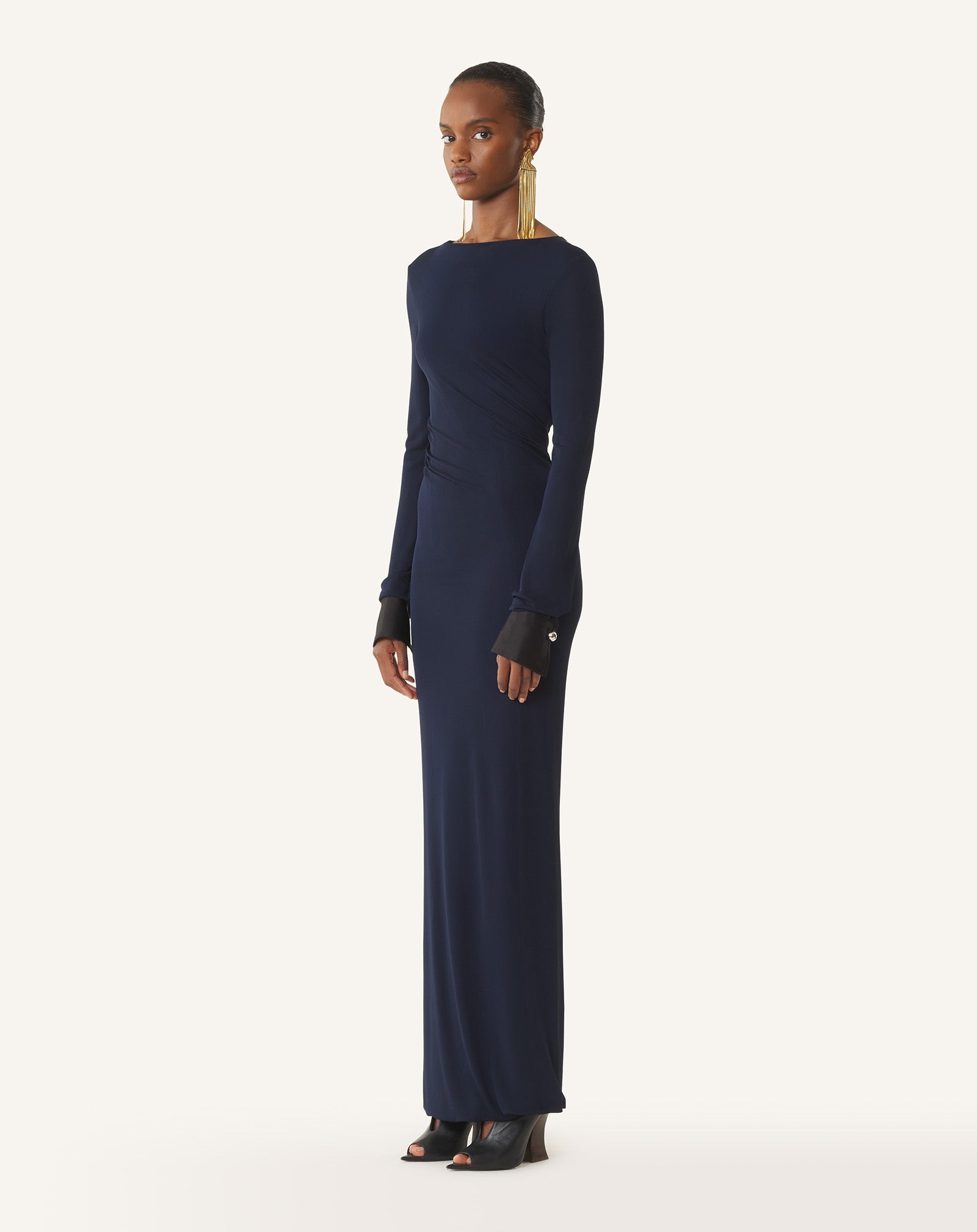 ROBE DRAPÉE EN JERSEY CRÊPE