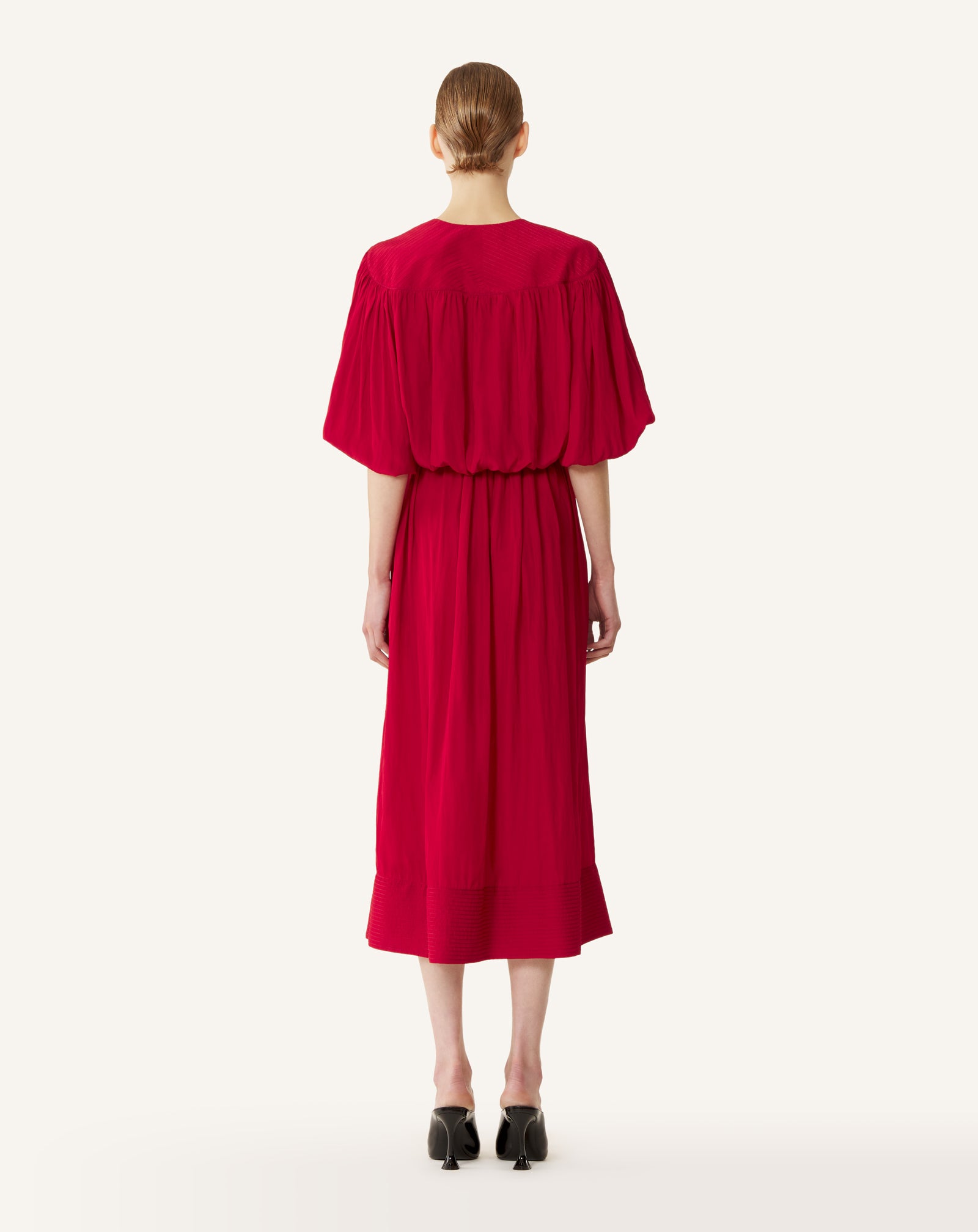 ROBE MIDI EN CHARMEUSE