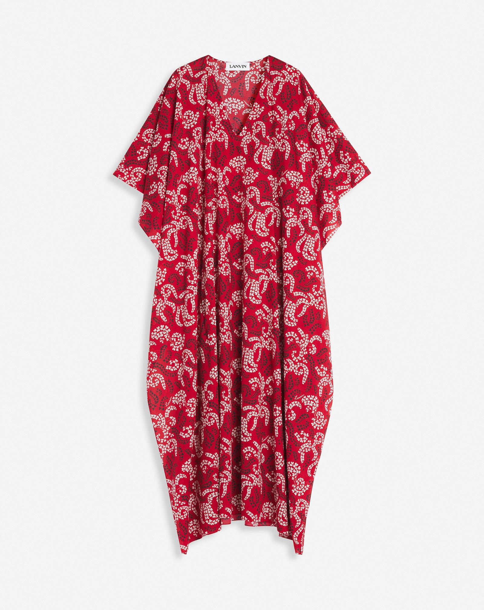 CAFTAN IMPRIMÉ EN VOILE DE COTON