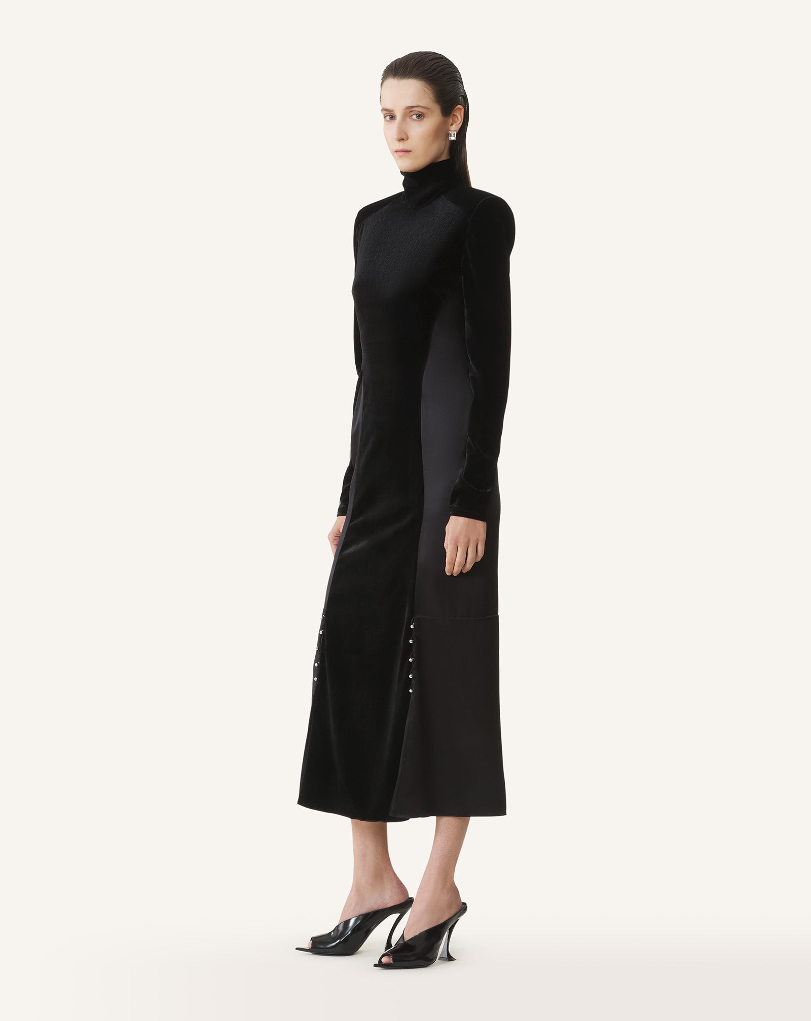 ROBE MIDI EN VELOURS