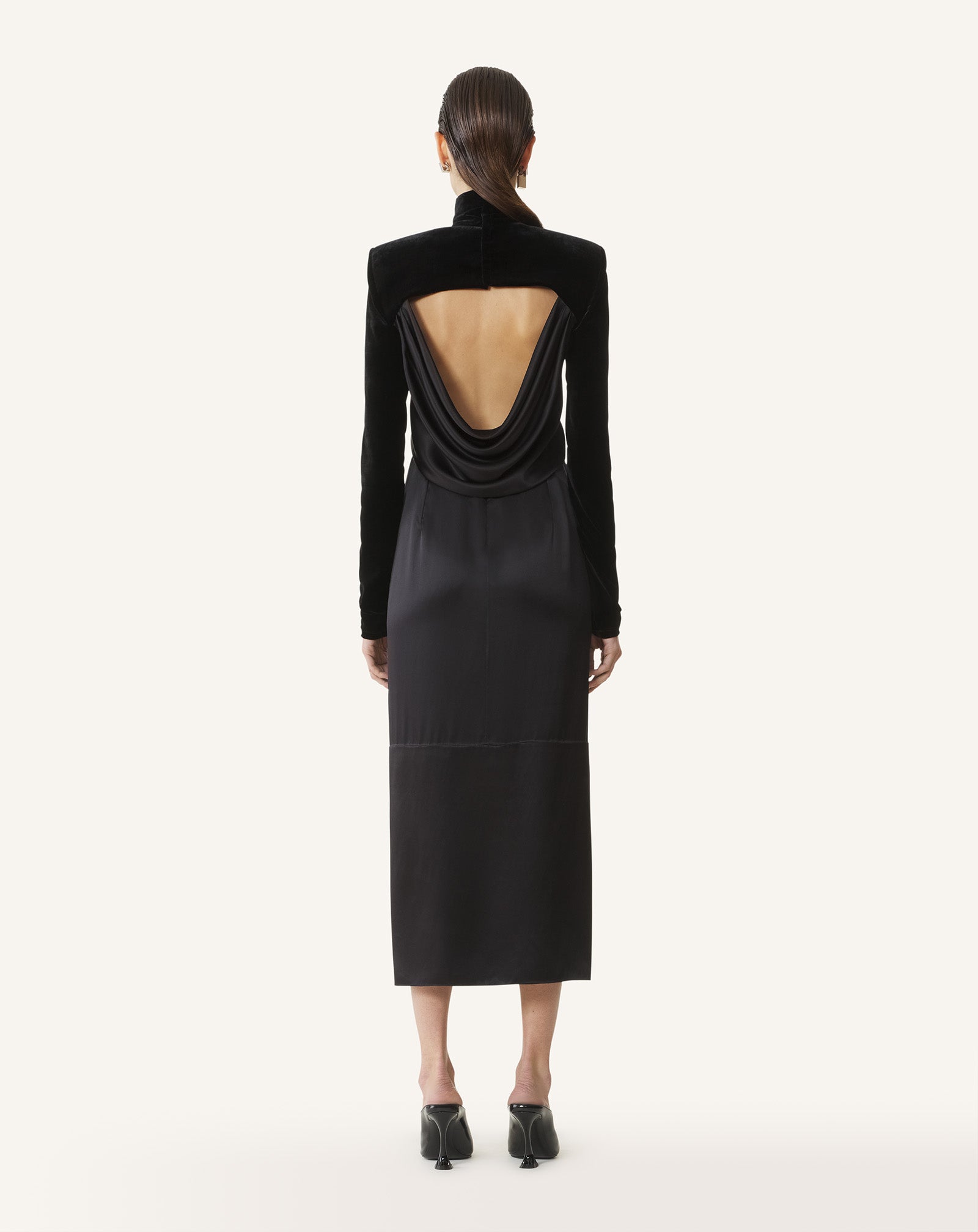 ROBE MIDI EN VELOURS
