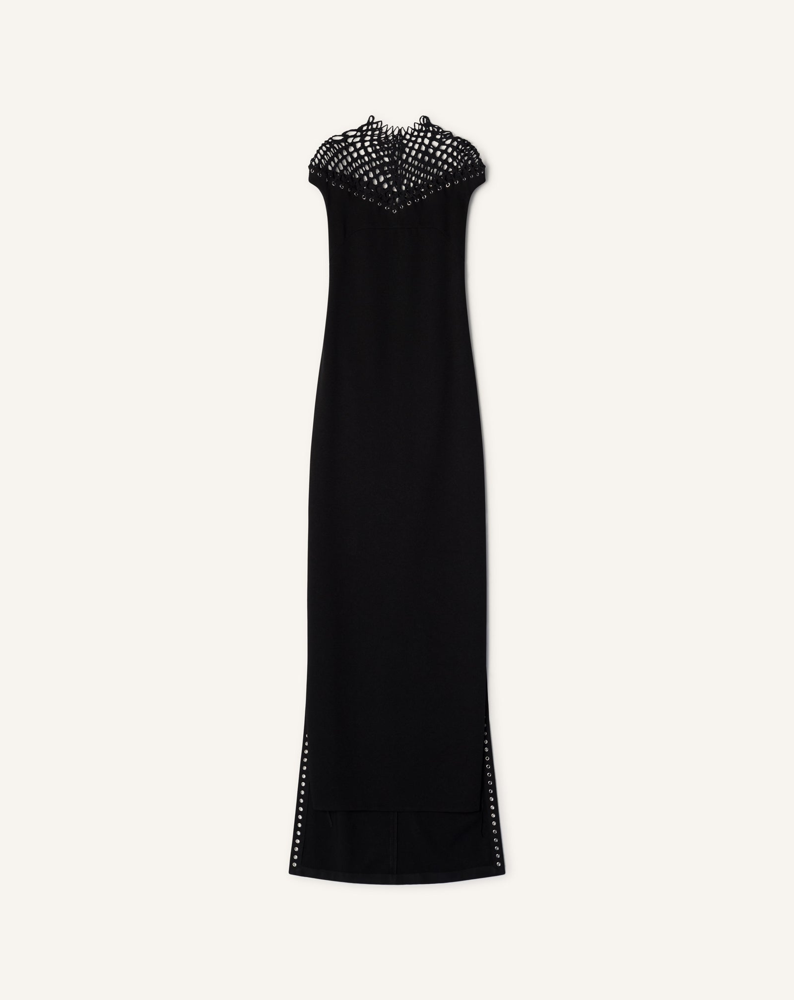 ROBE LONGUE DÉTAIL RÉSILLE EN VISCOSE