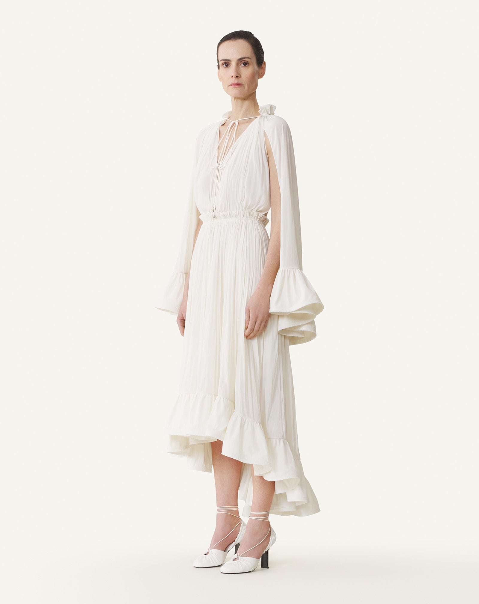 ROBE MIDI EN CHARMEUSE