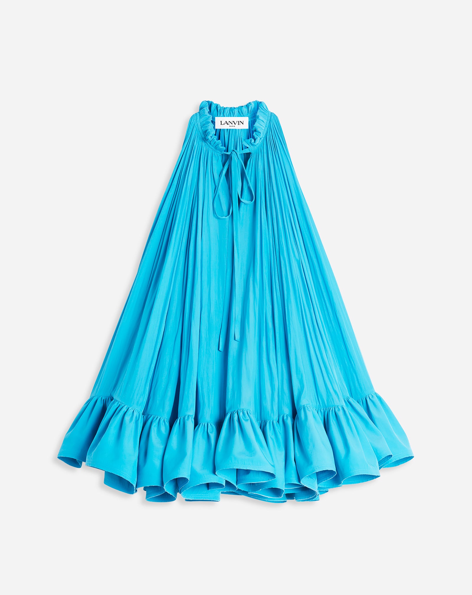 ROBE COURTE À VOLANTS