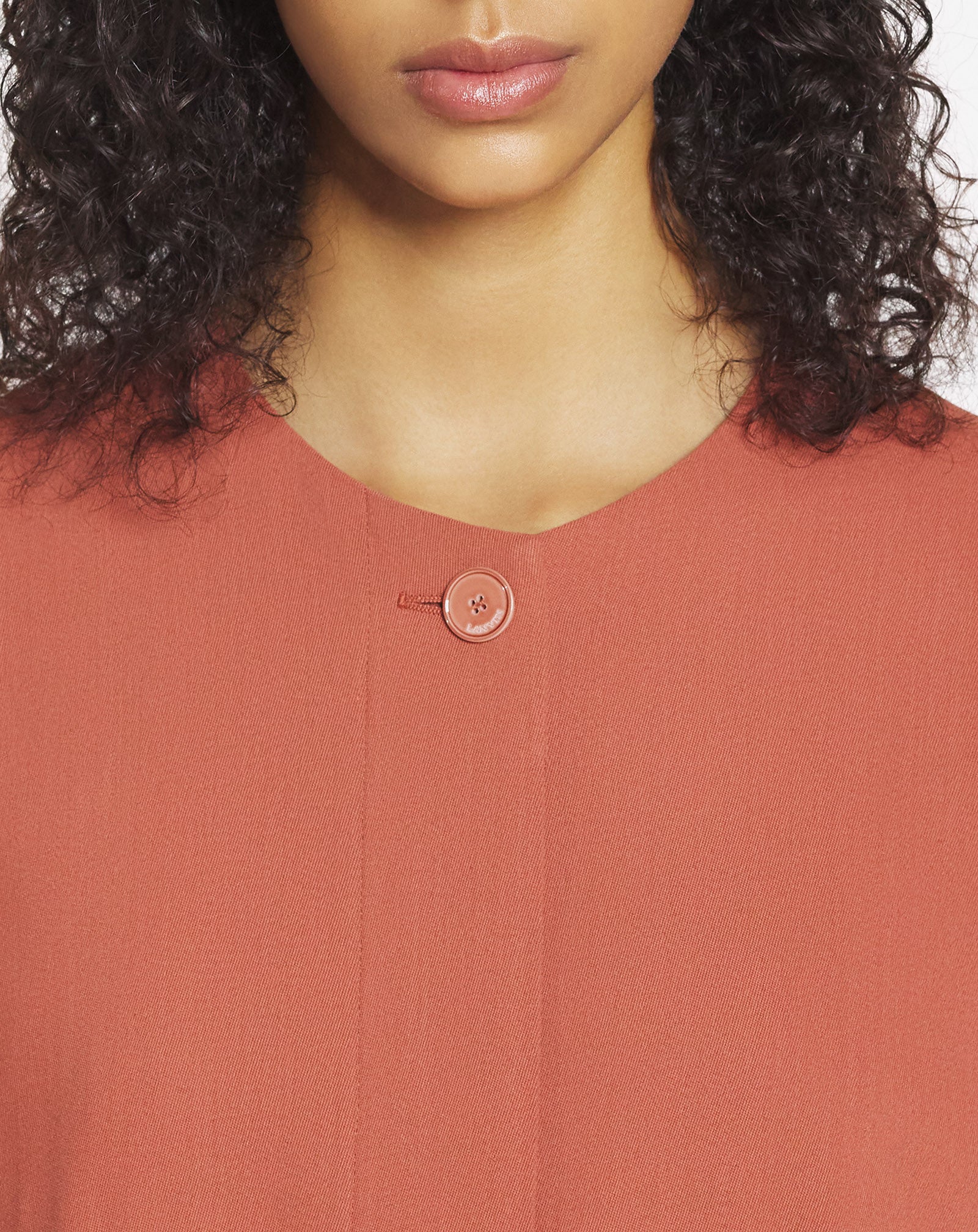 VESTE SANS MANCHES EN LAINE ET VISCOSE