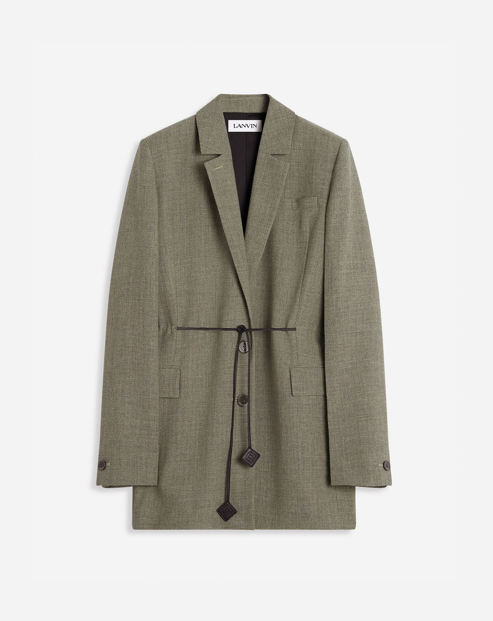 VESTE CEINTURÉE EN LAINE