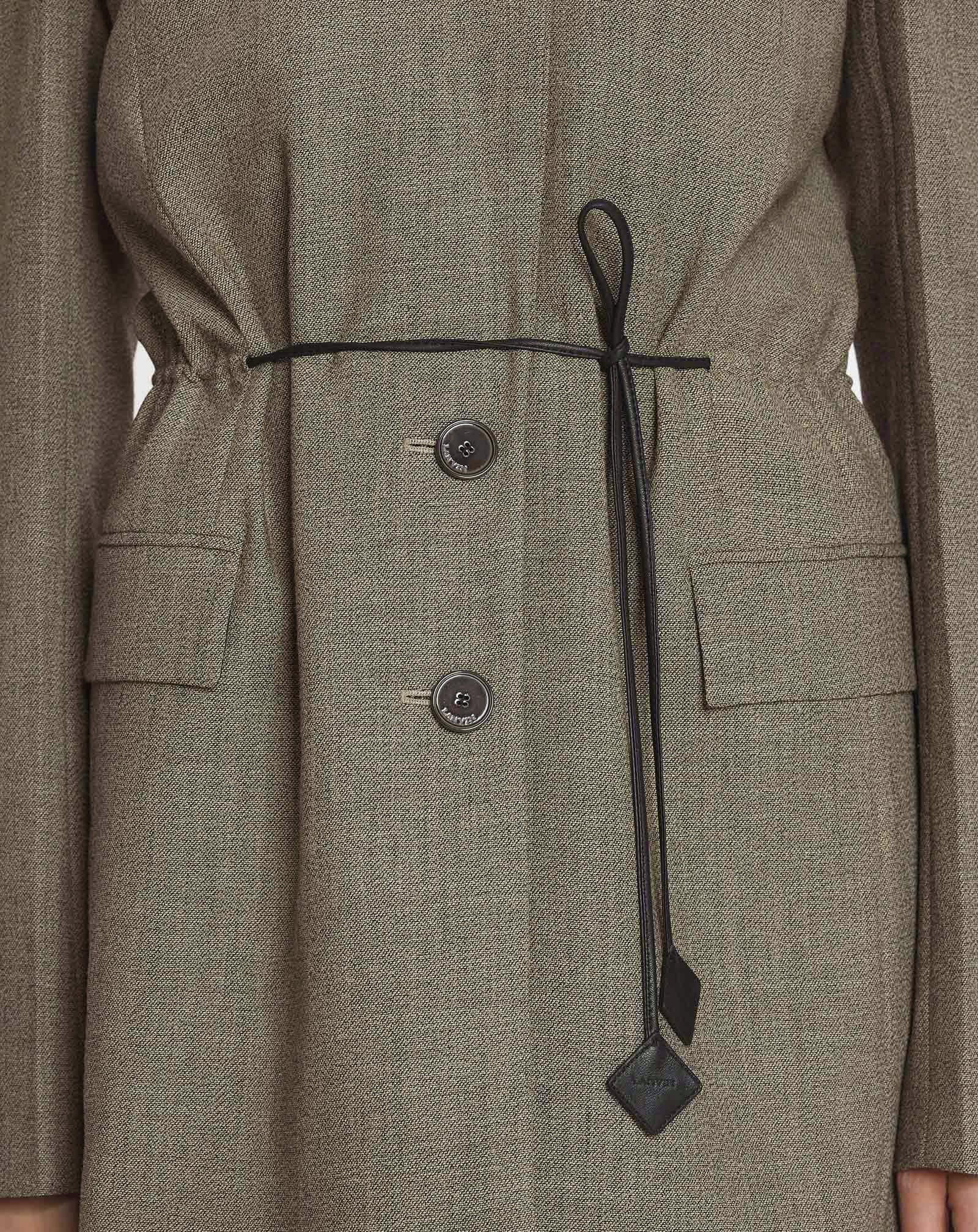 VESTE CEINTURÉE EN LAINE
