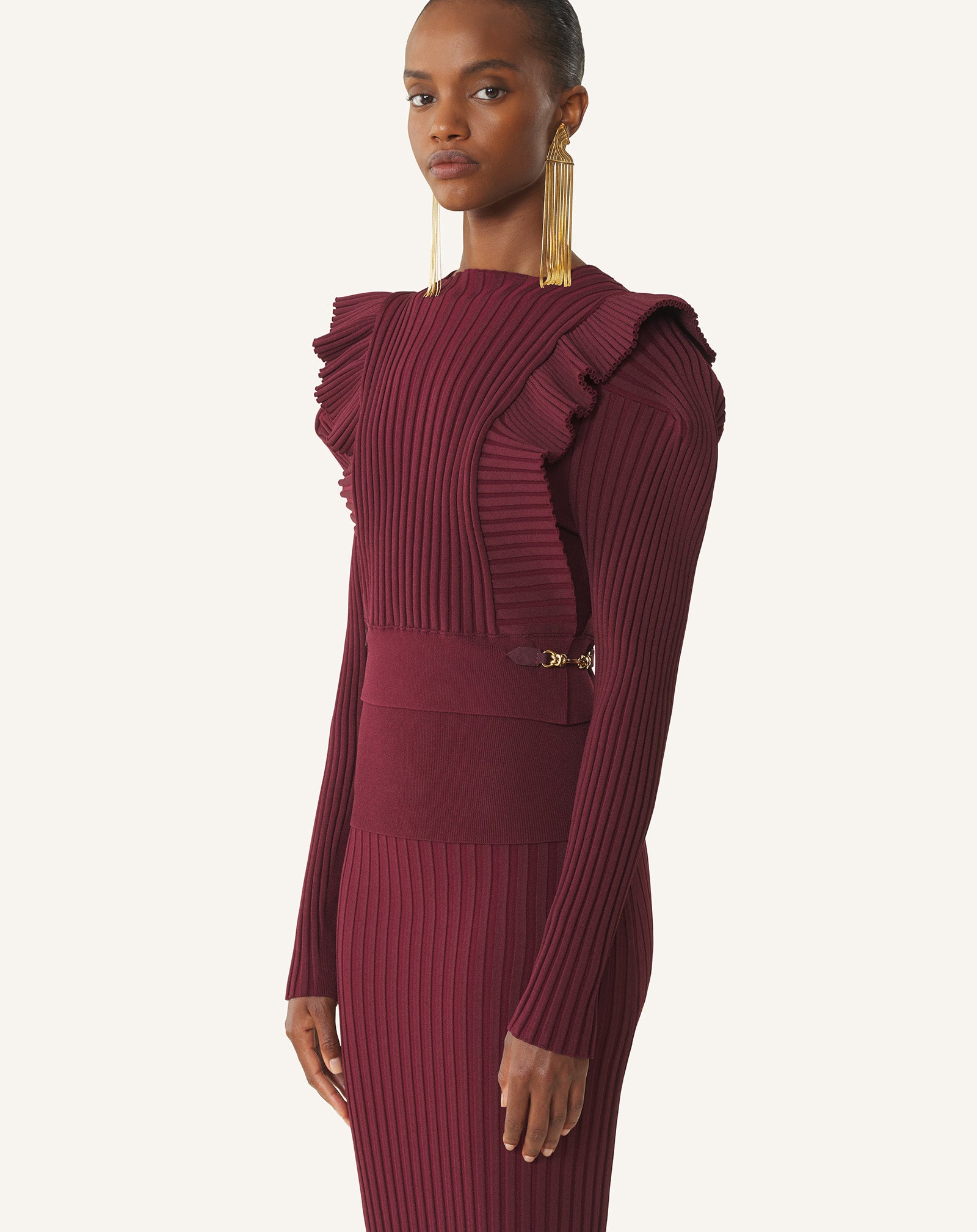 PULL À PLASTRON EN VISCOSE