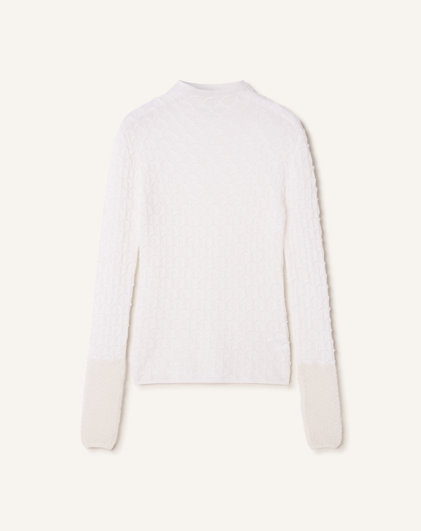 HAUT COL MONTANT EN LAINE ET EN MOHAIR