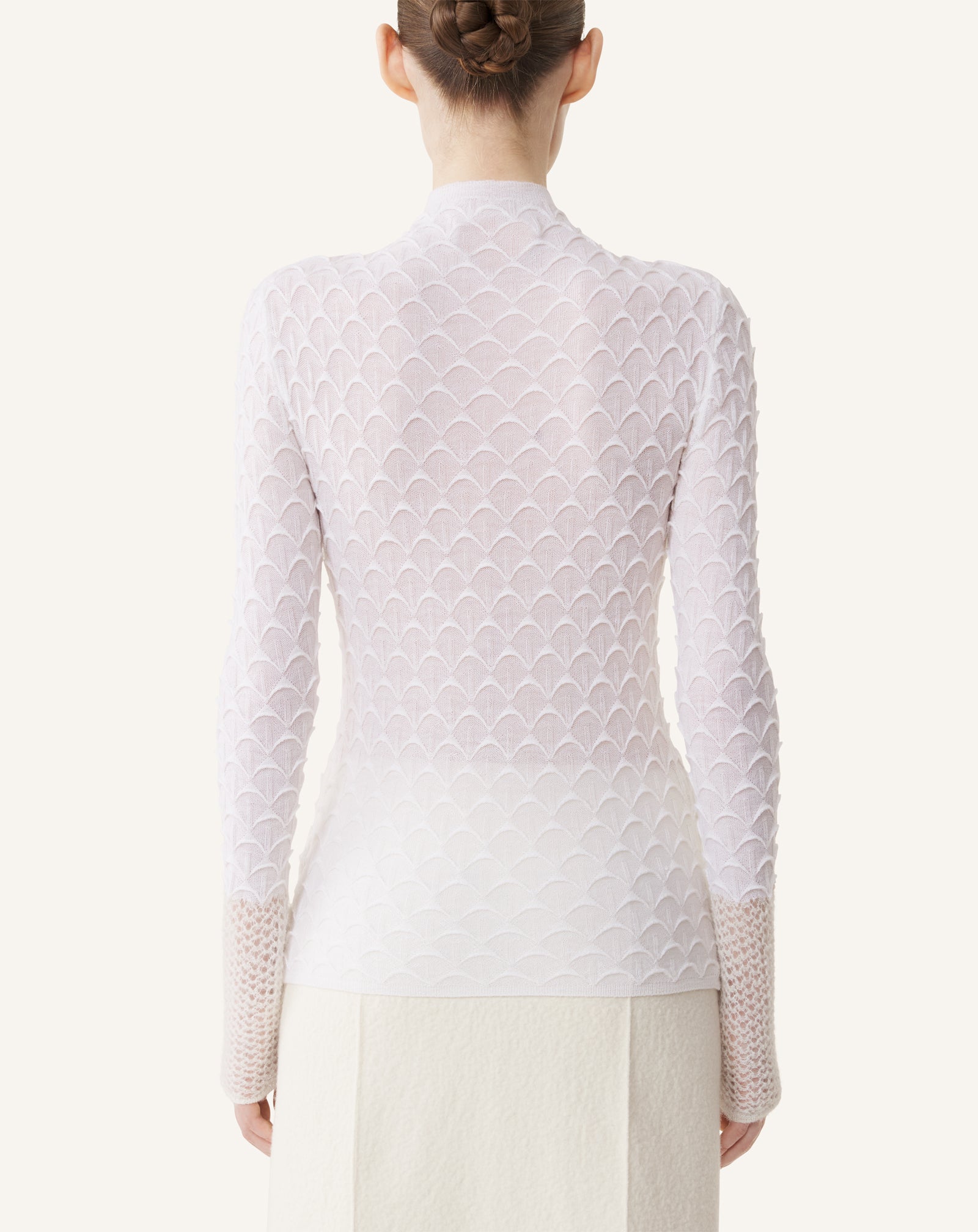 HAUT COL MONTANT EN LAINE ET EN MOHAIR