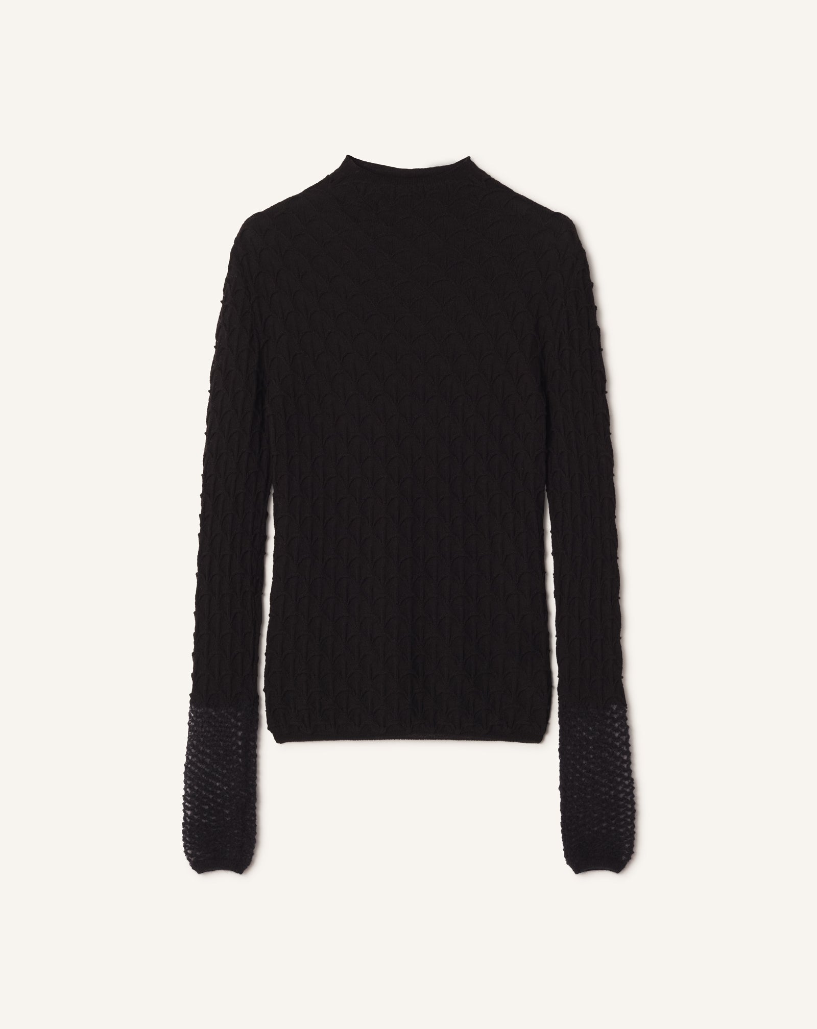 HAUT COL MONTANT EN LAINE ET EN MOHAIR