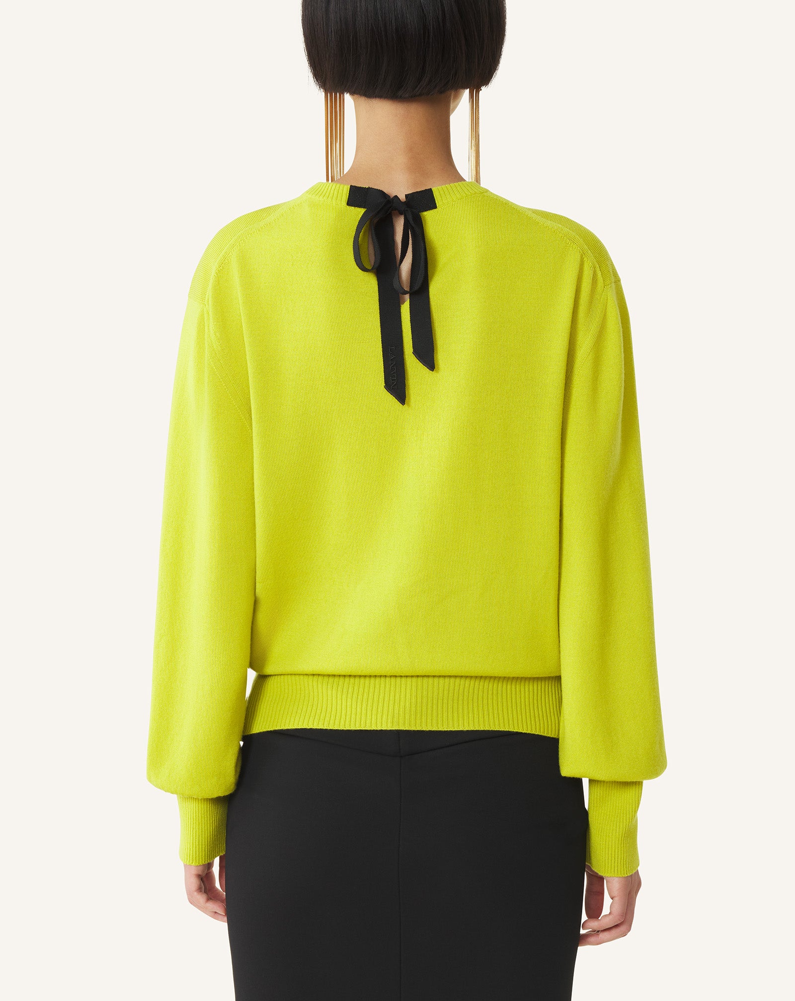 PULL DÉTAIL GROS GRAIN EN MÉRINOS