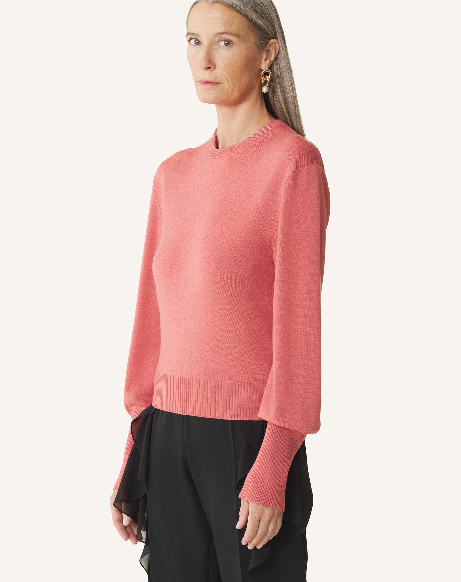 PULL DÉTAIL GROS GRAIN EN MÉRINOS