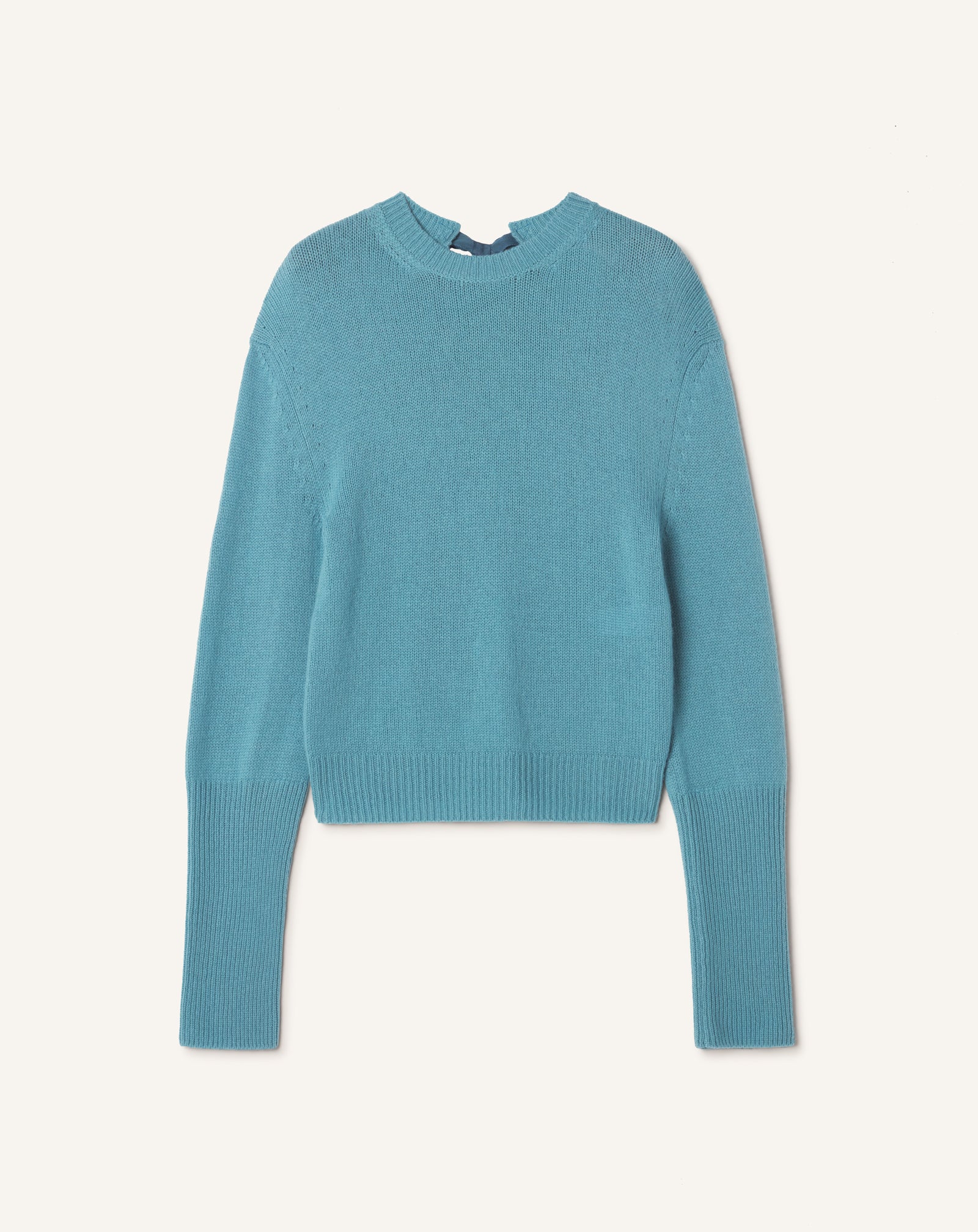 PULL DÉTAIL GROS GRAIN EN CACHEMIRE
