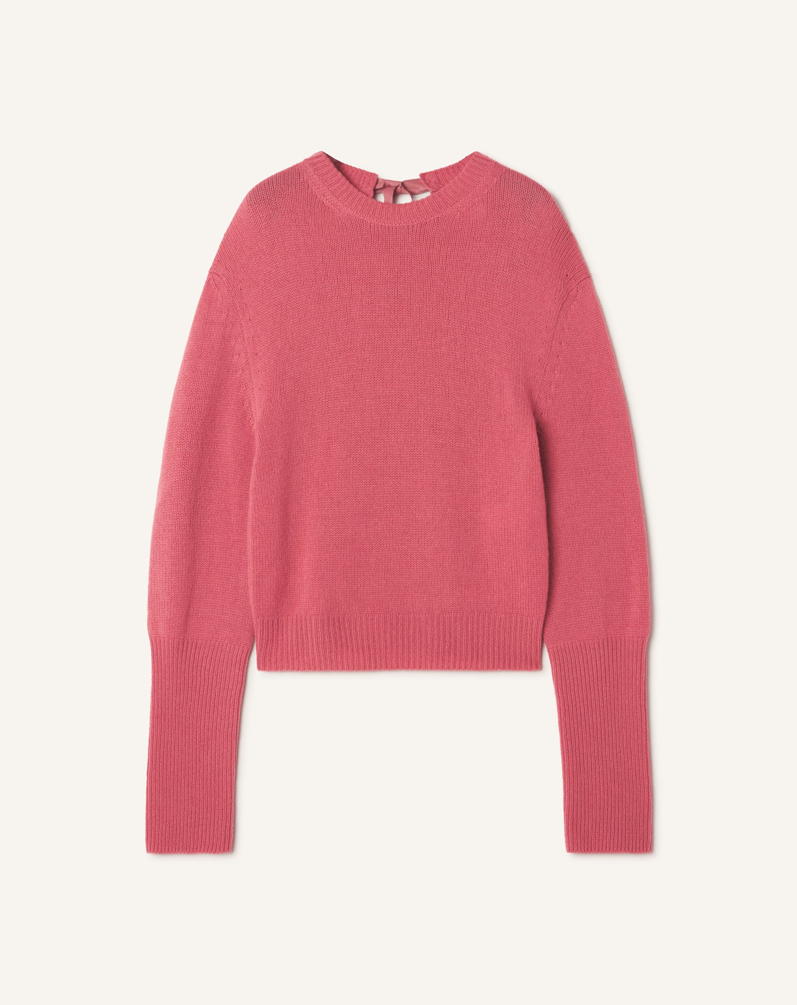 PULL DÉTAIL GROS GRAIN EN CACHEMIRE