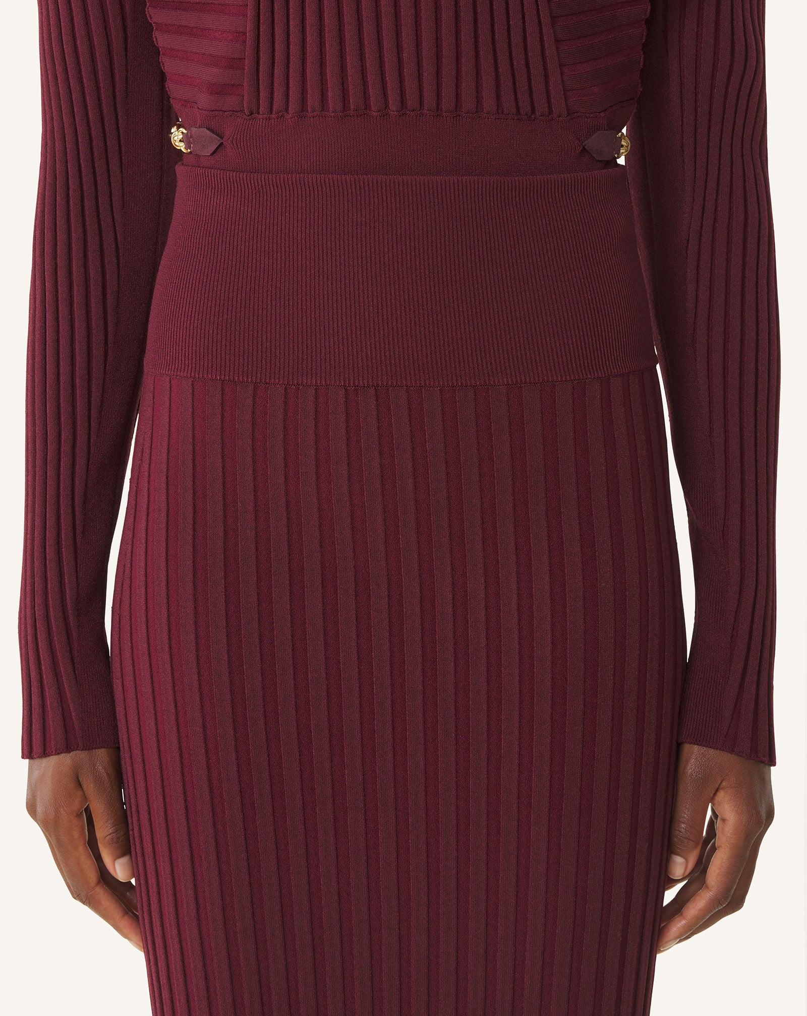 JUPE MIDI EN VISCOSE