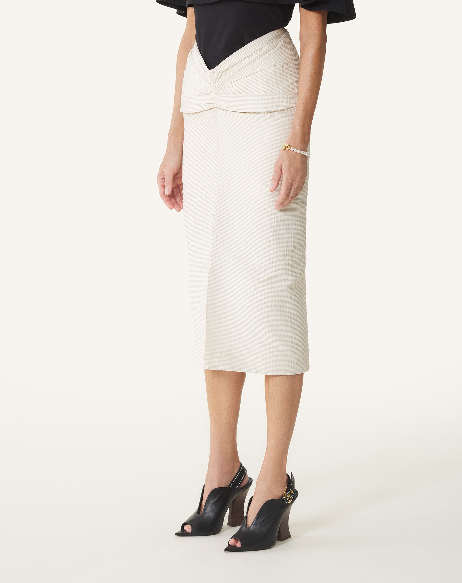 JUPE MIDI EN JACQUARD