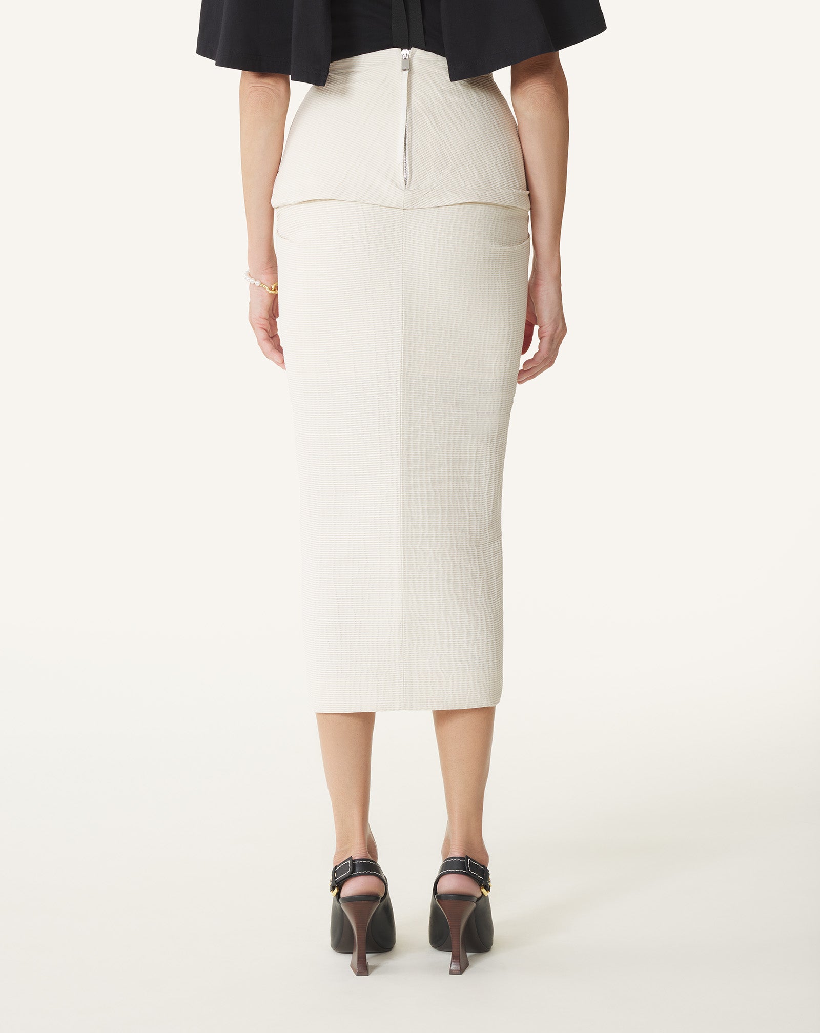 JUPE MIDI EN JACQUARD