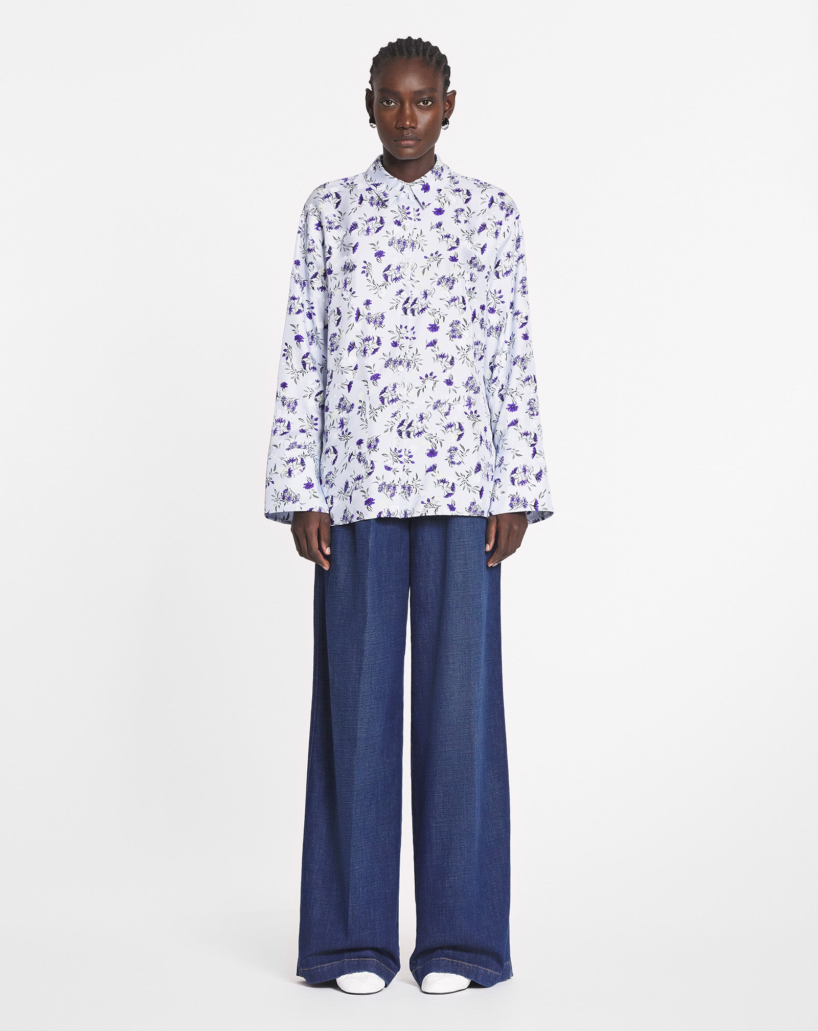 CHEMISE AMPLE IMPRIMÉE EN SOIE