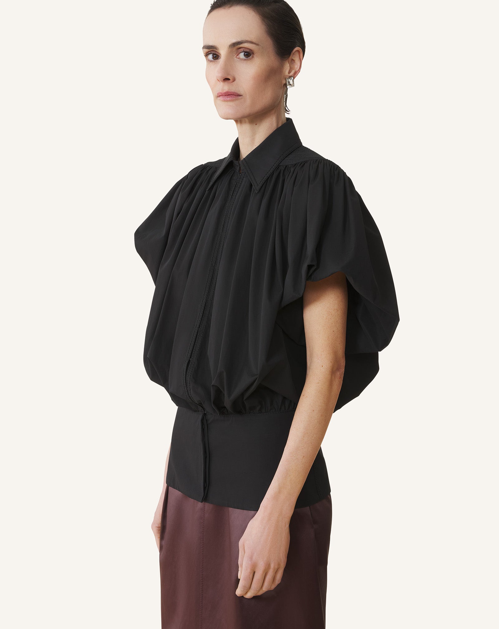 HAUT EN POPELINE DE COTON