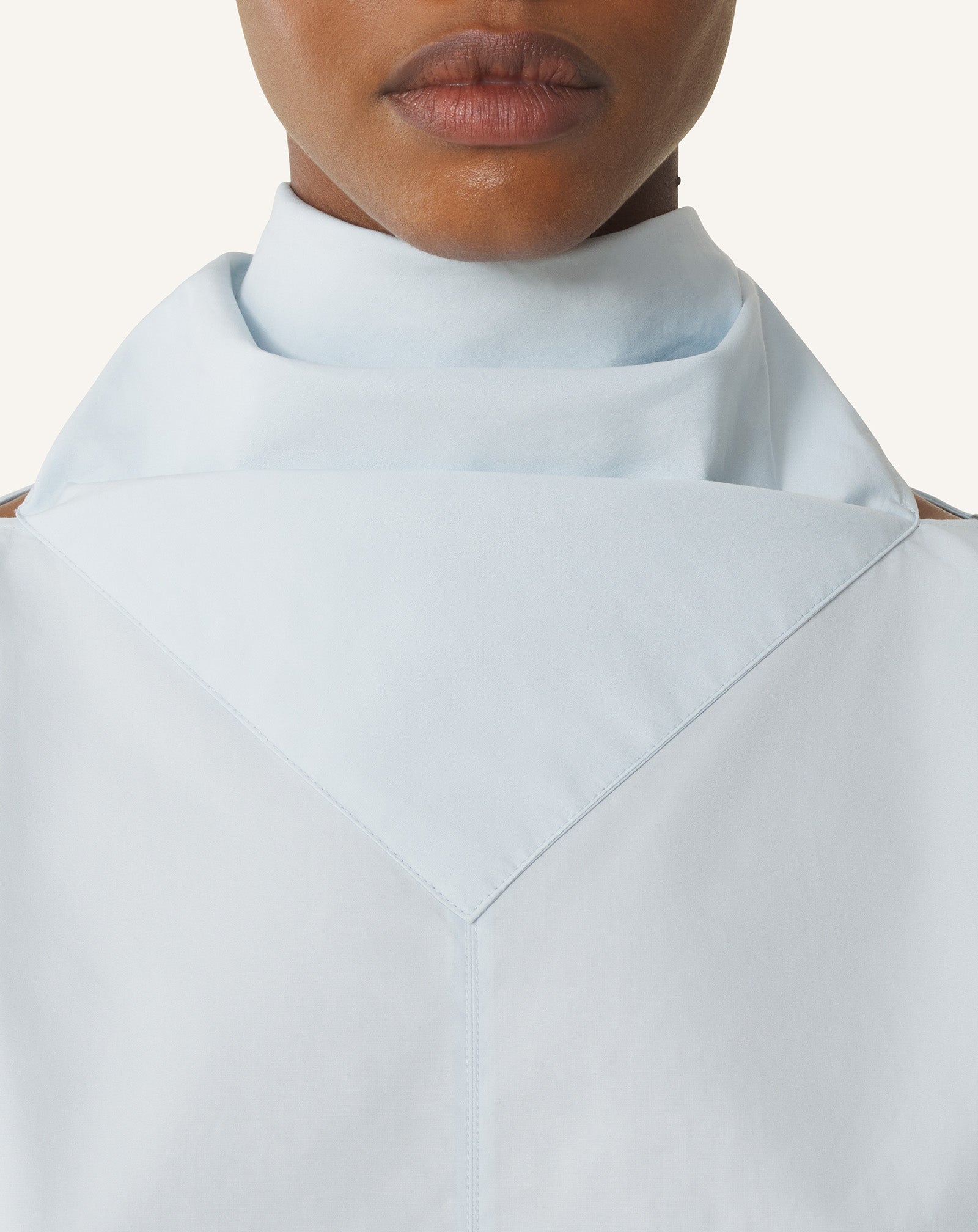 HAUT À FOULARD EN POPELINE DE COTON