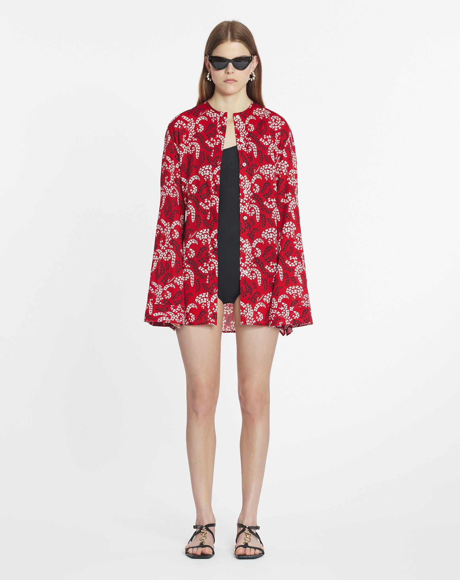 CHEMISE IMPRIMÉE EN VOILE DE COTON