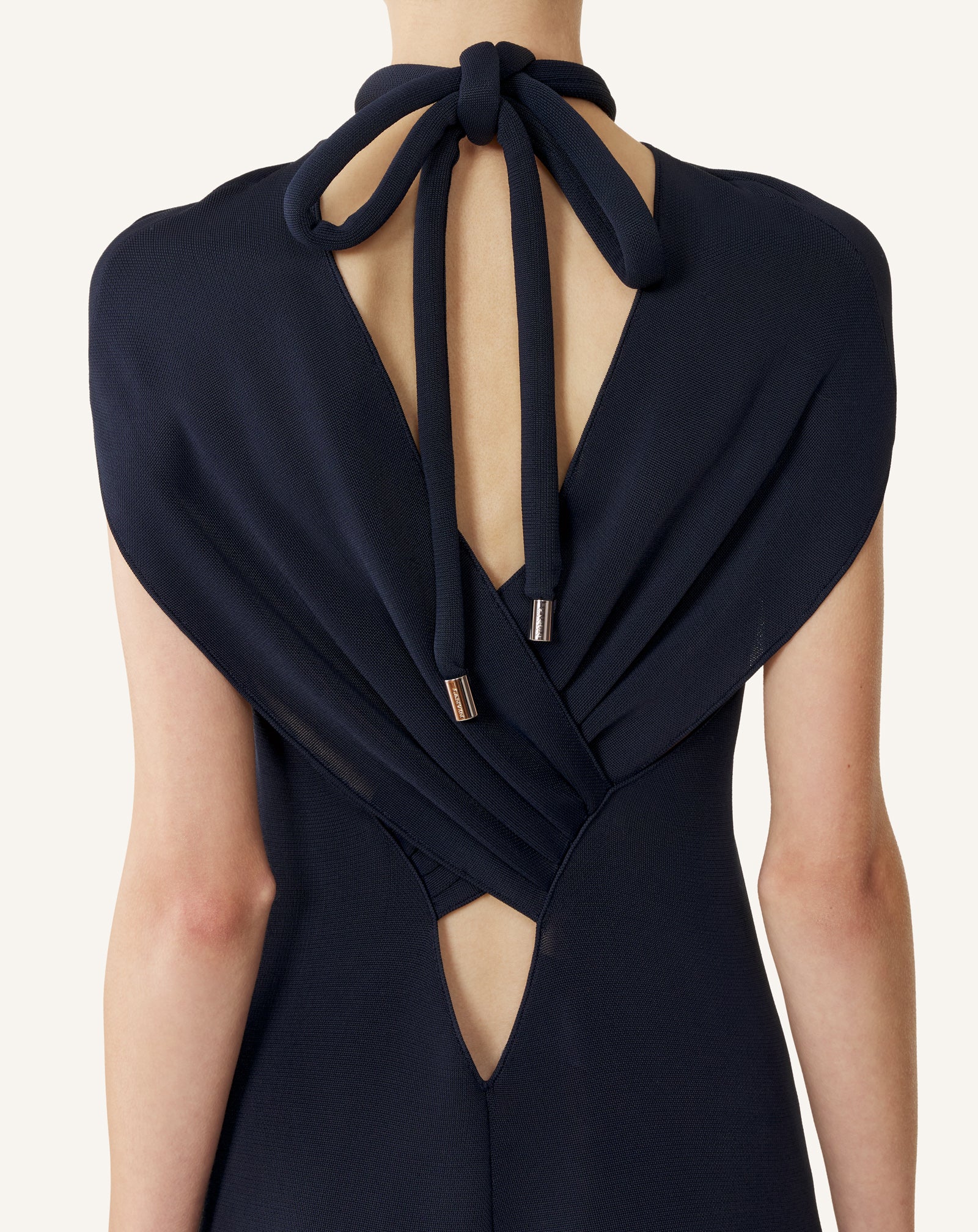 HAUT COL NOUÉ EN VISCOSE