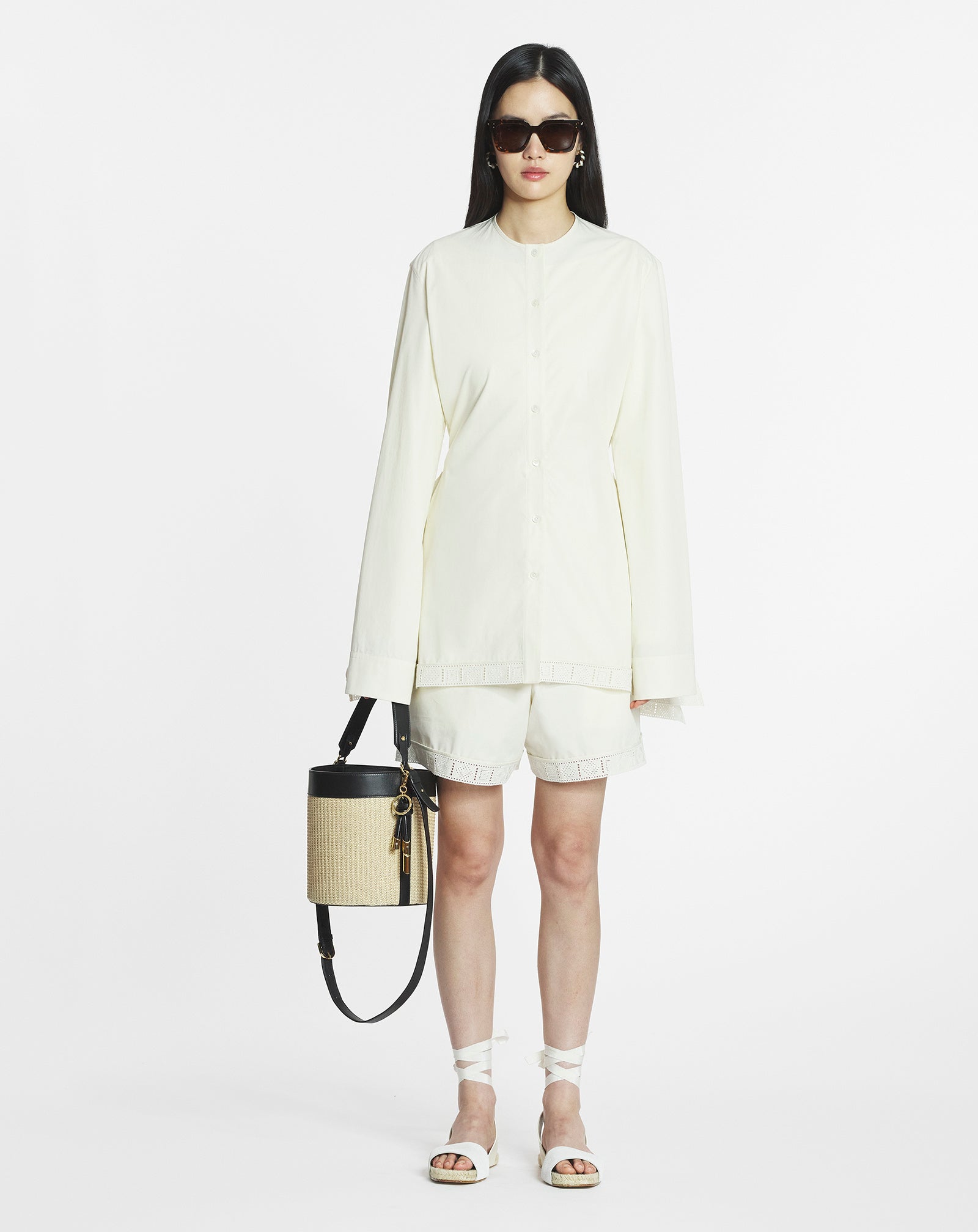 CHEMISE À QUILLES EN COTON
