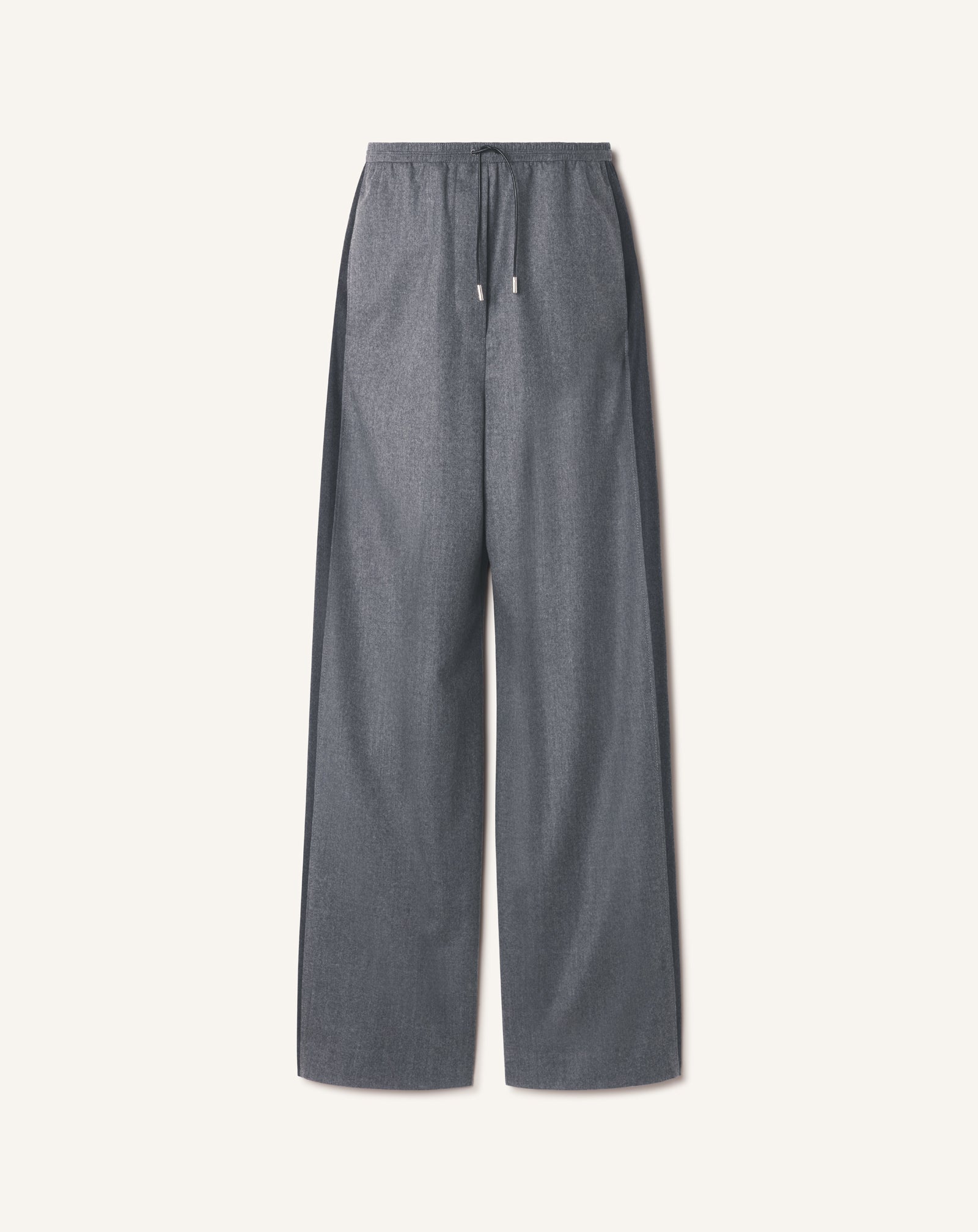 PANTALON LARGE EN FLANELLE DE LAINE