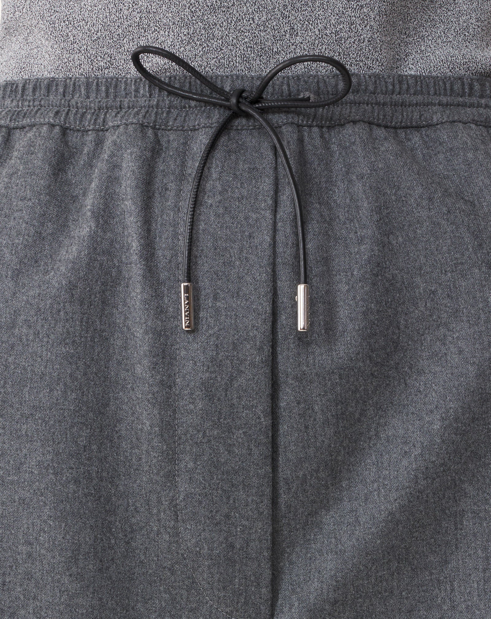 PANTALON LARGE EN FLANELLE DE LAINE