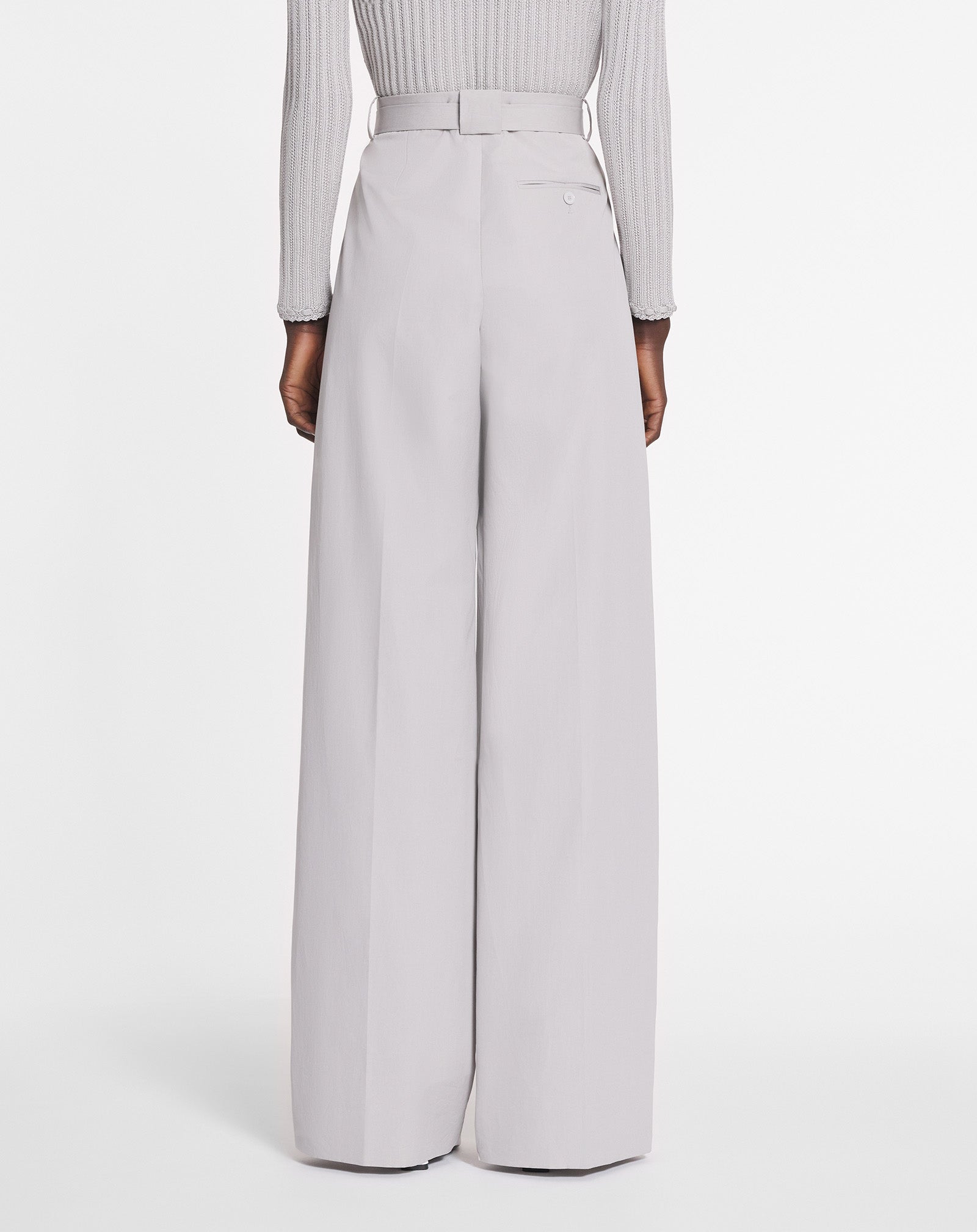 PANTALON À PINCES EN COTON