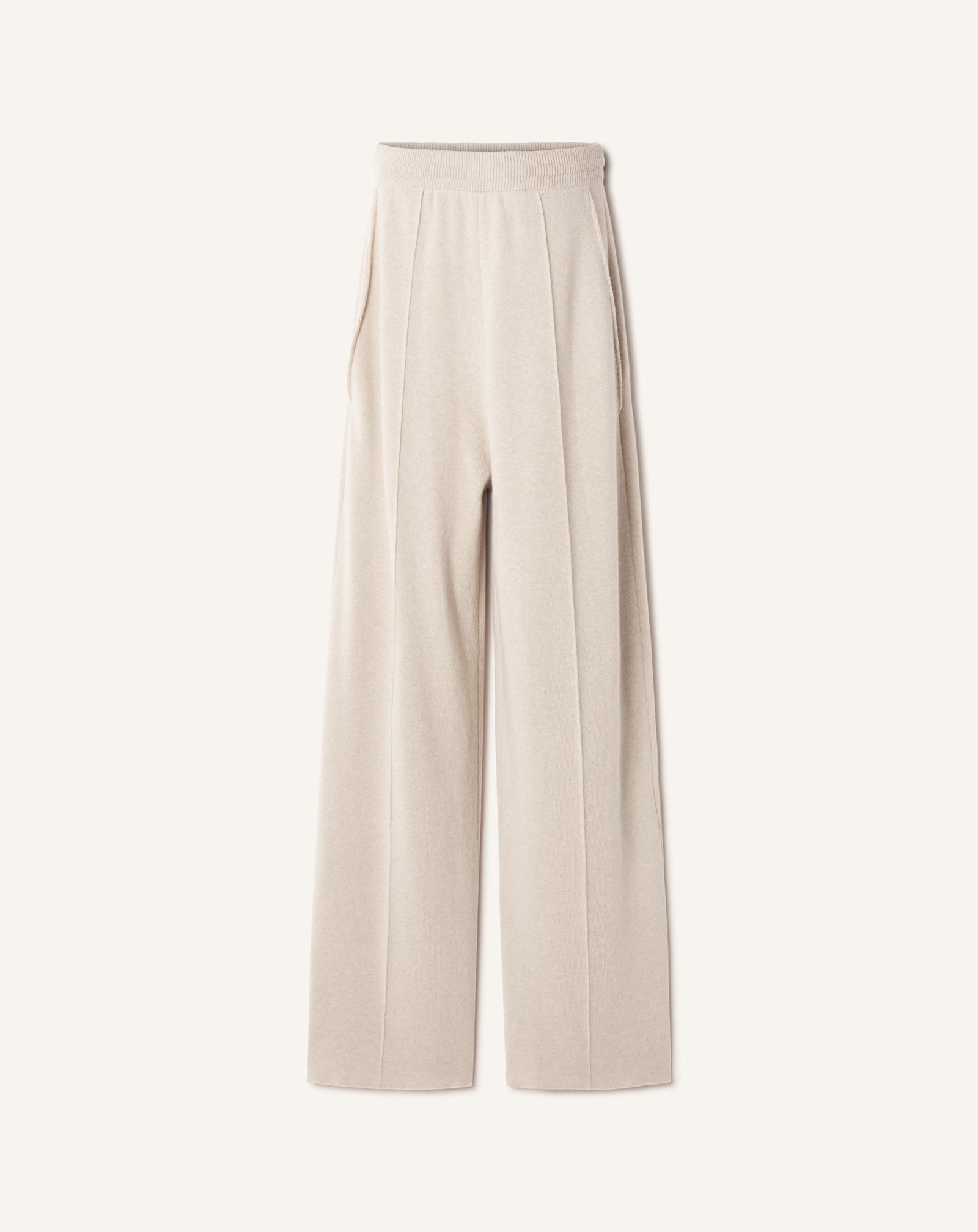PANTALON DROIT EN LAINE ET CACHEMIRE