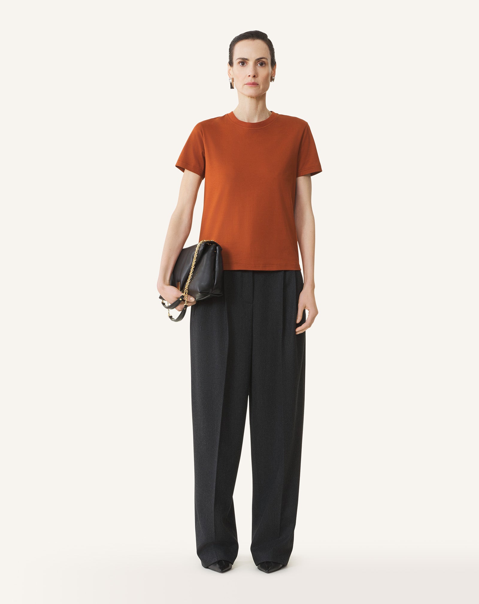 PANTALON À PLIS