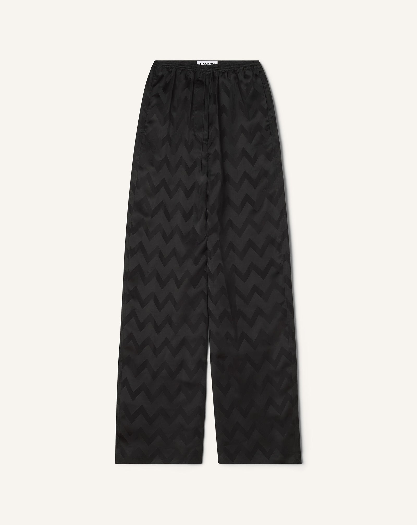 PANTALON FLUIDE EN VISCOSE JACQUARD