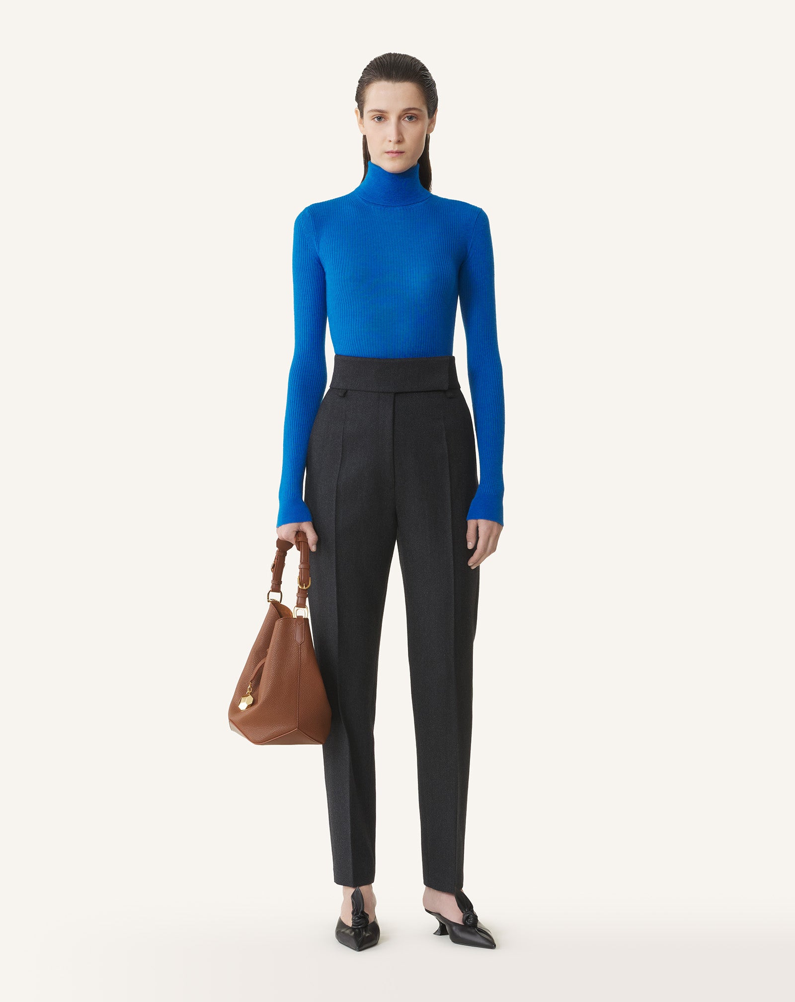 PANTALON CIGARETTE TAILLE HAUTE