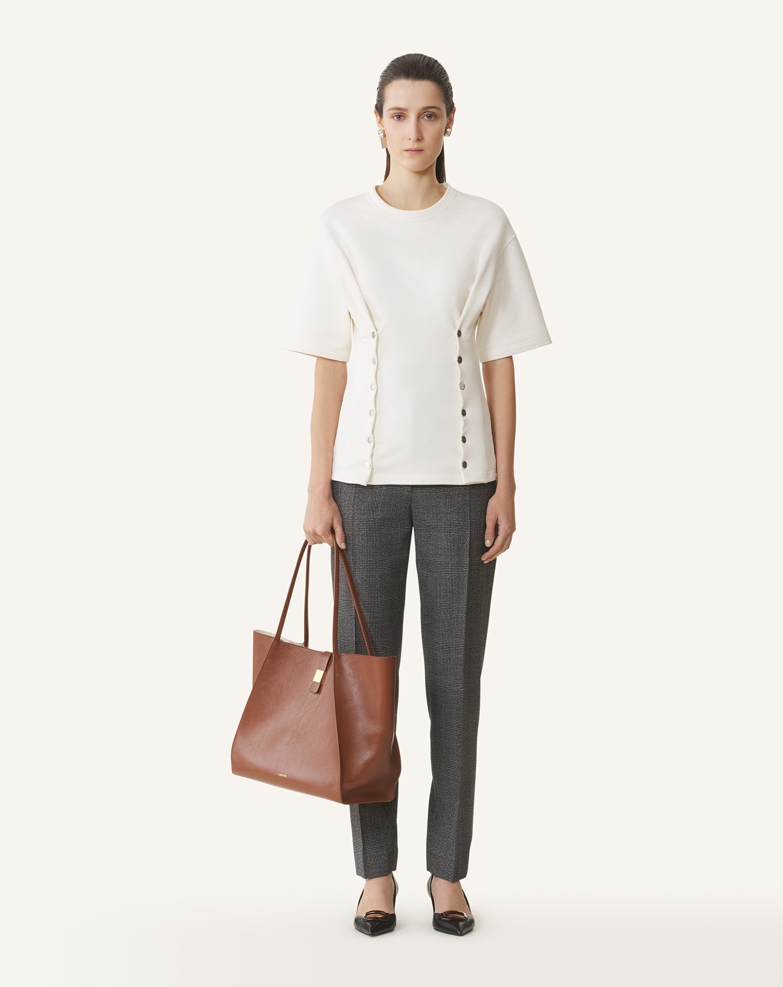 T-SHIRT EN MOLLETON DE COTON