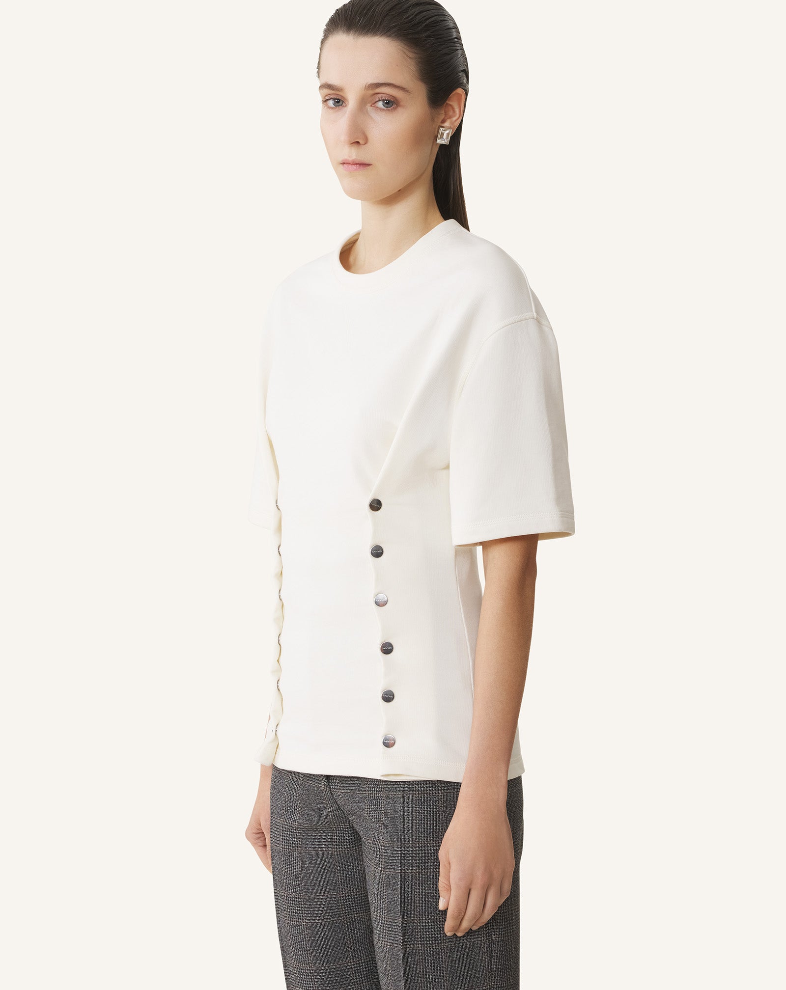 T-SHIRT EN MOLLETON DE COTON