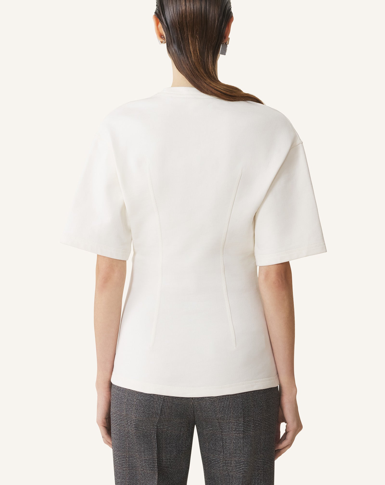 T-SHIRT EN MOLLETON DE COTON