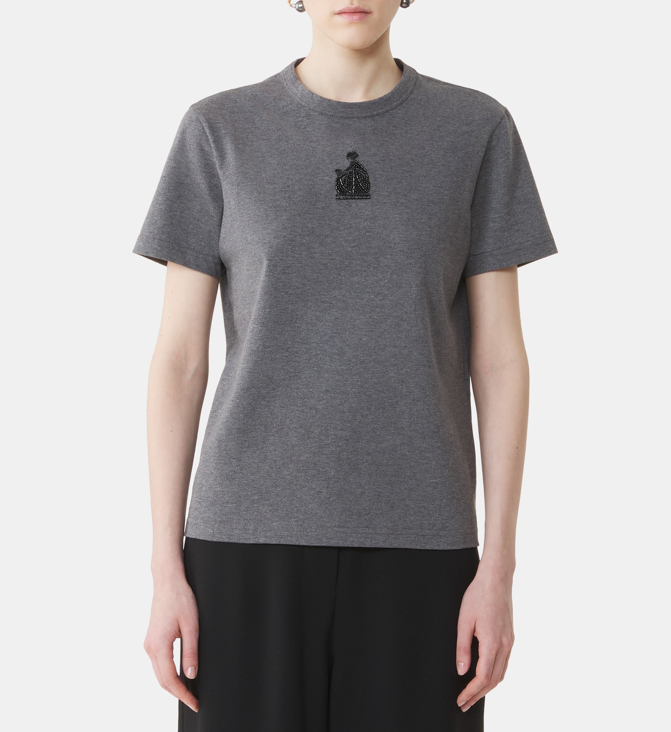 T-SHIRT BRODÉ LA MÈRE ET L'ENFANT EN JERSEY